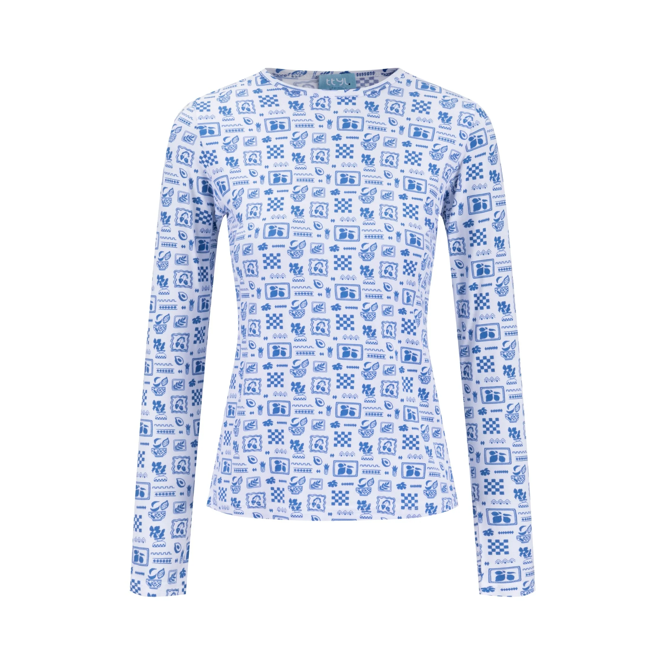 Retro T Shirt - Blue - Image 2