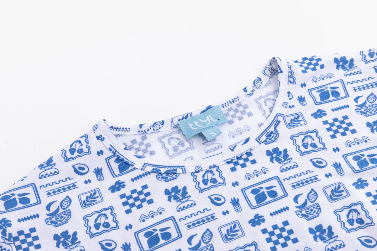 Retro T Shirt - Blue - Image 4