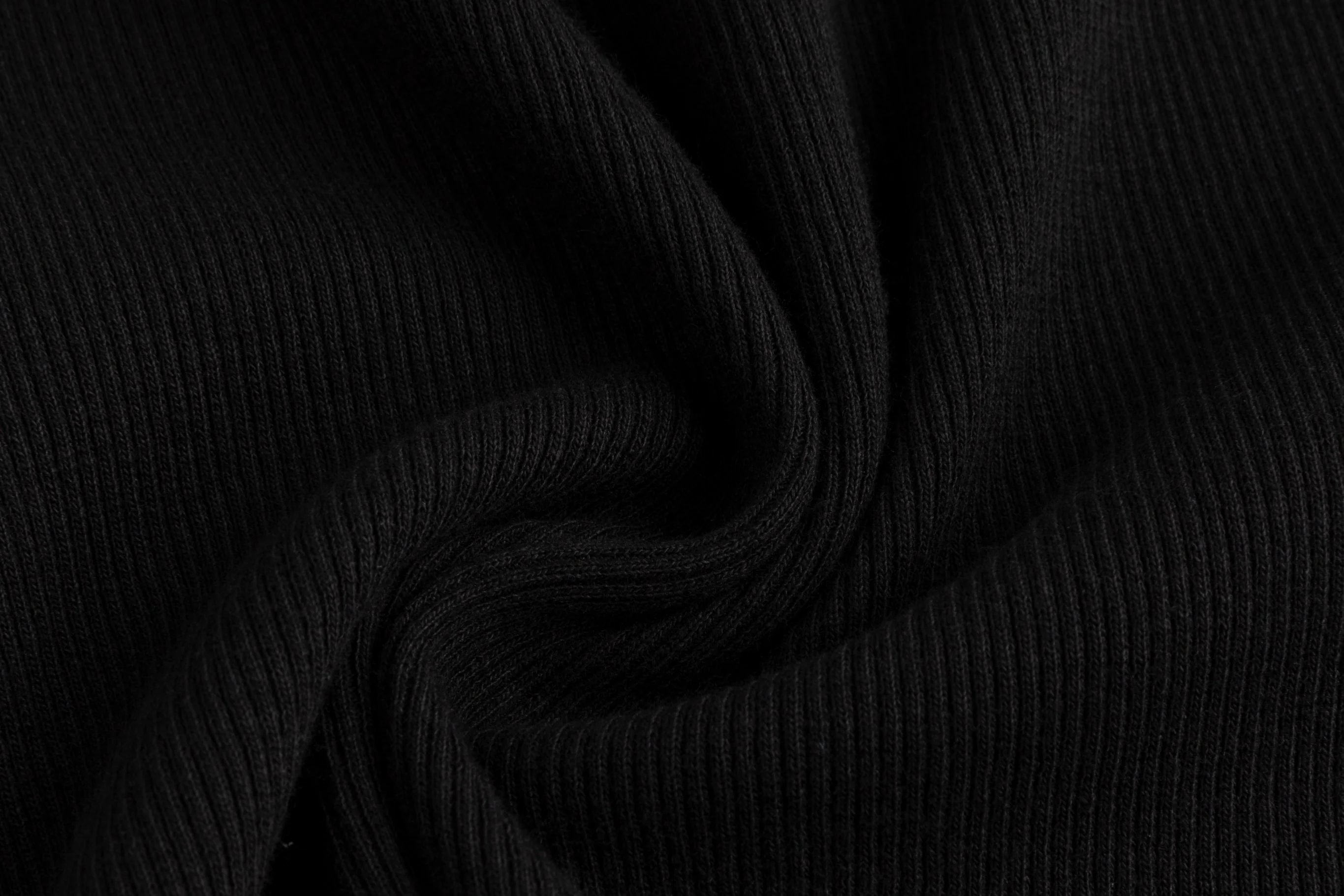 Ribbed Denim Skirt - Black - Image 6