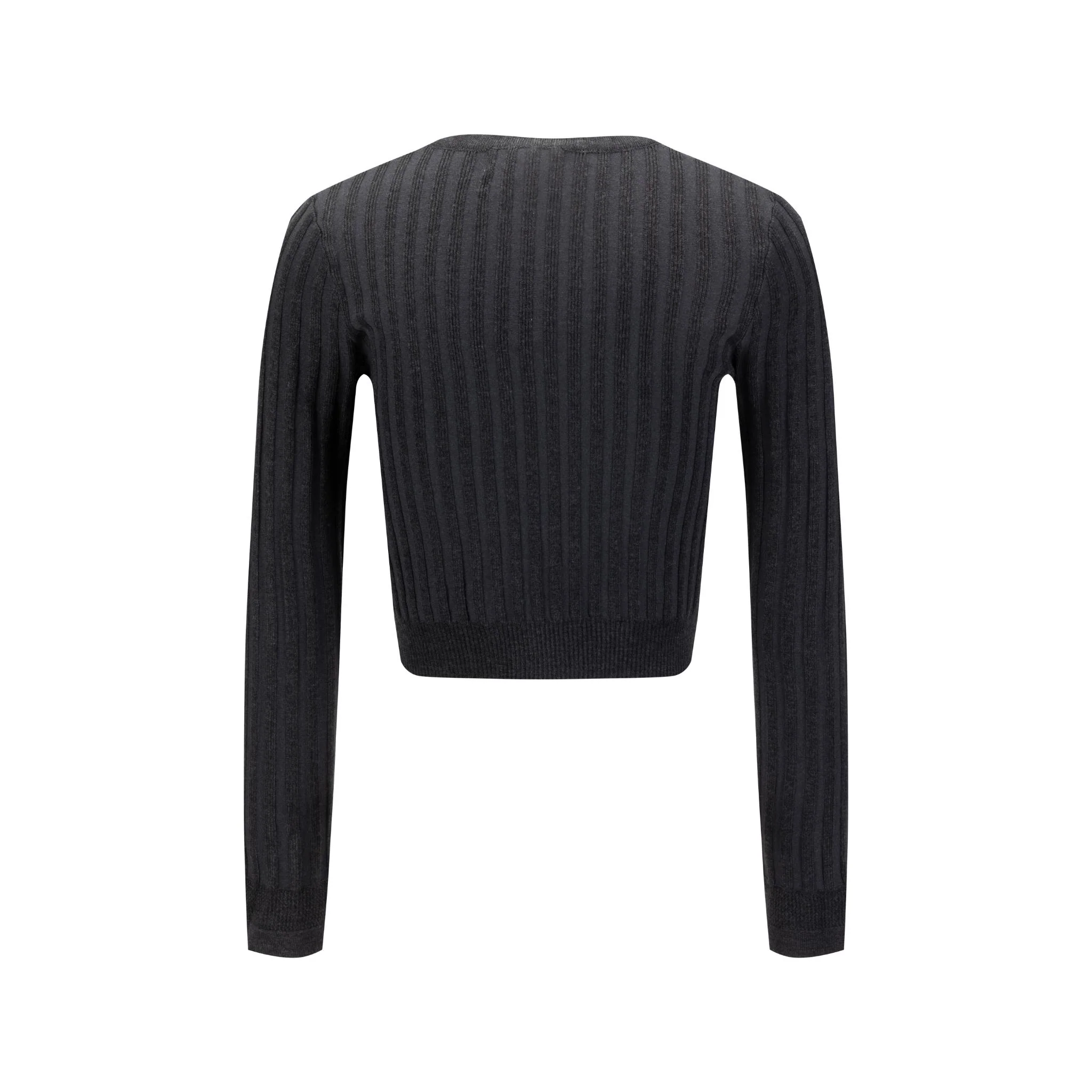 Ribbed Shrug - Gray - Image 2