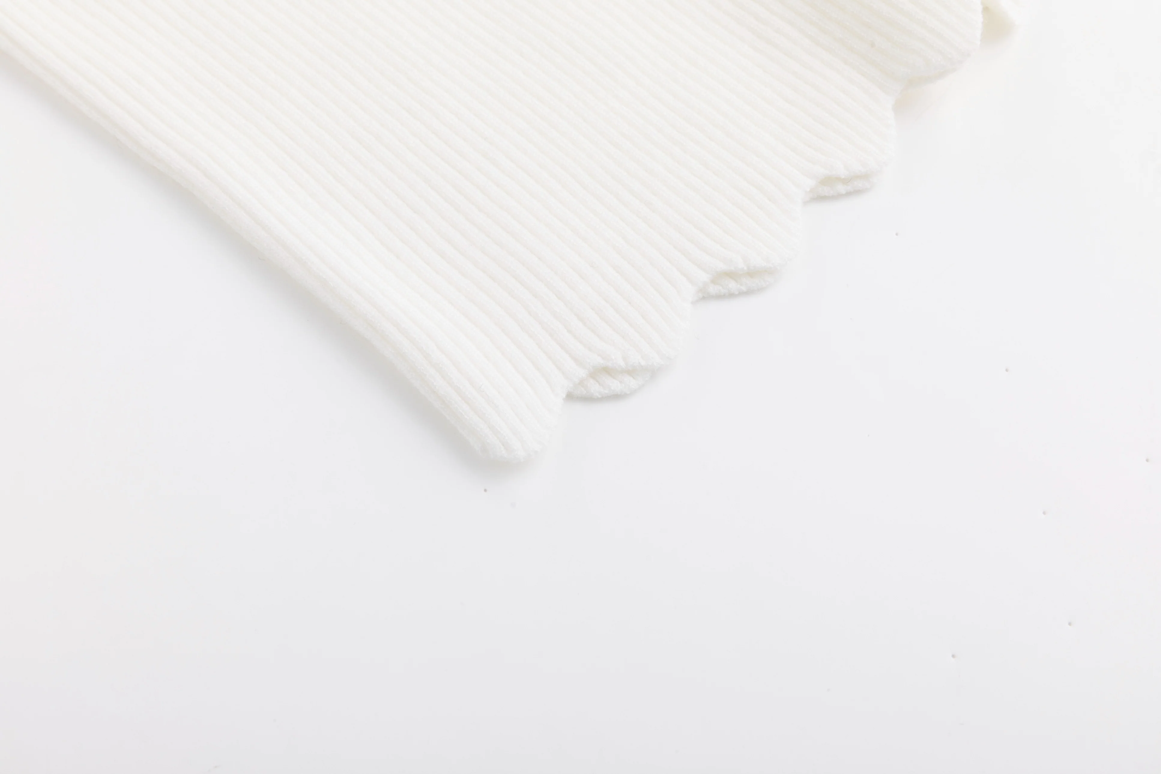 Scalloped Basic Sweater - Ivory - Image 3