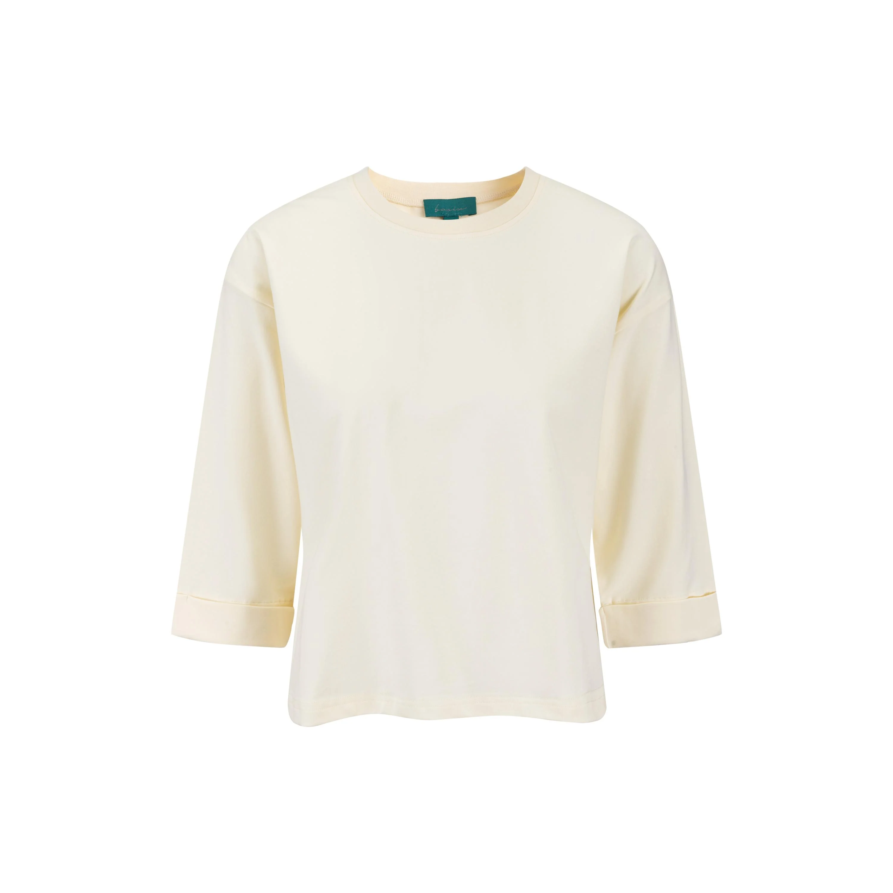 Simple Box Tee - Cream - Image 2