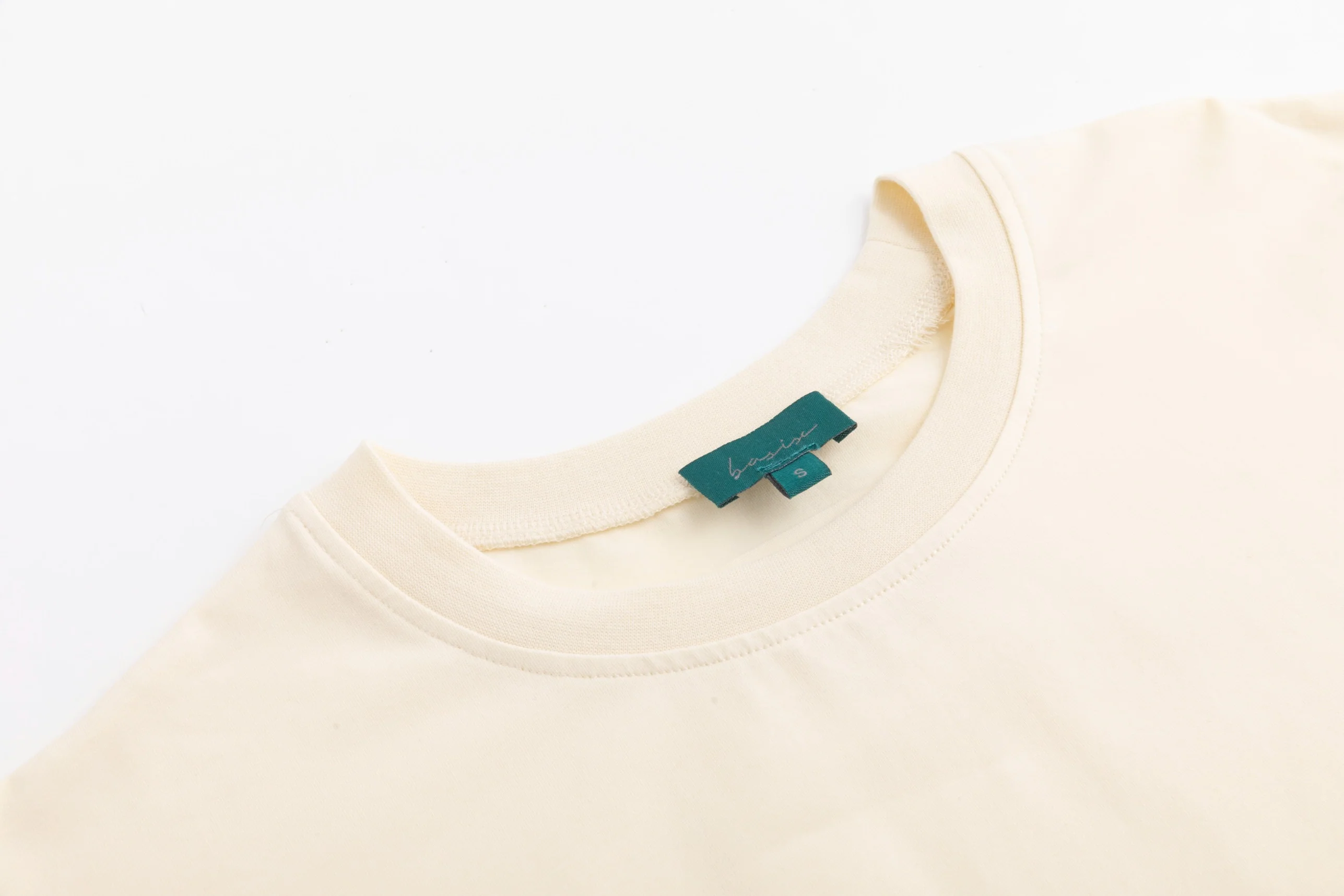 Simple Box Tee - Cream - Image 4