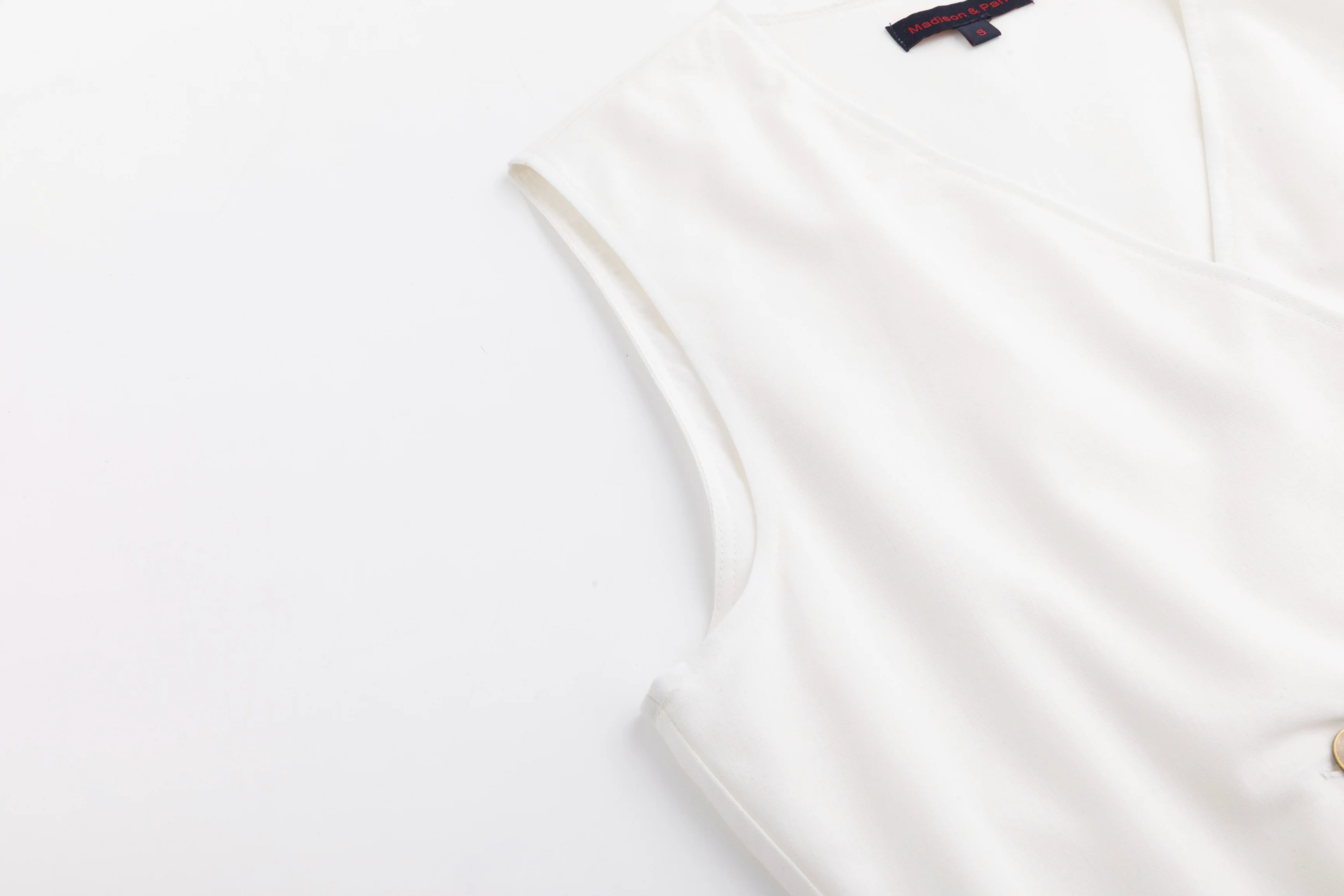 Solid White Wrap Jumper - Image 3