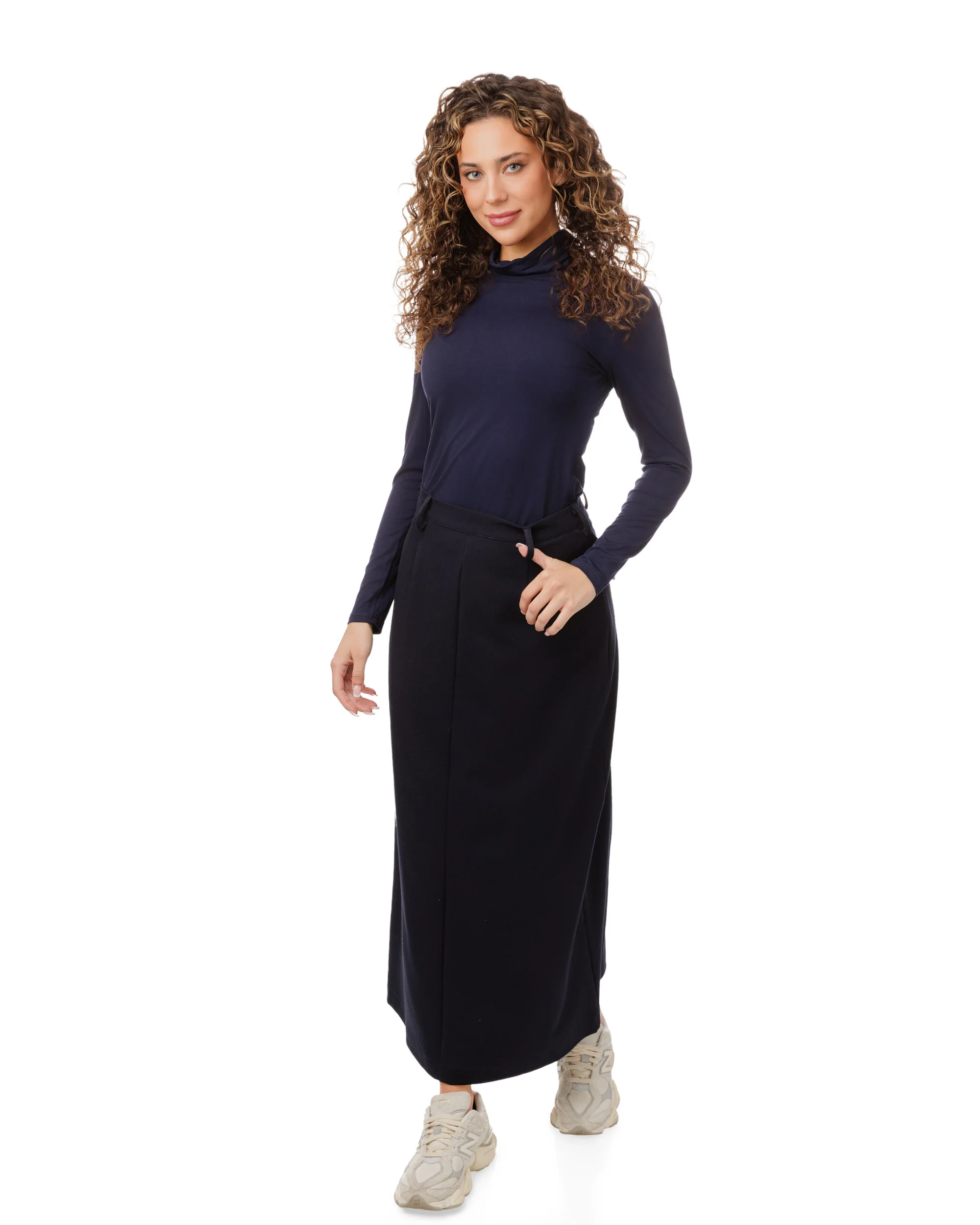 Straight Skirt - Navy - Image 7
