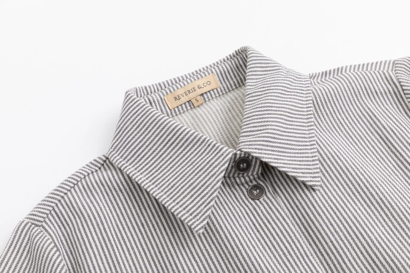Stripe Pocket Dress - Black/White - Image 5