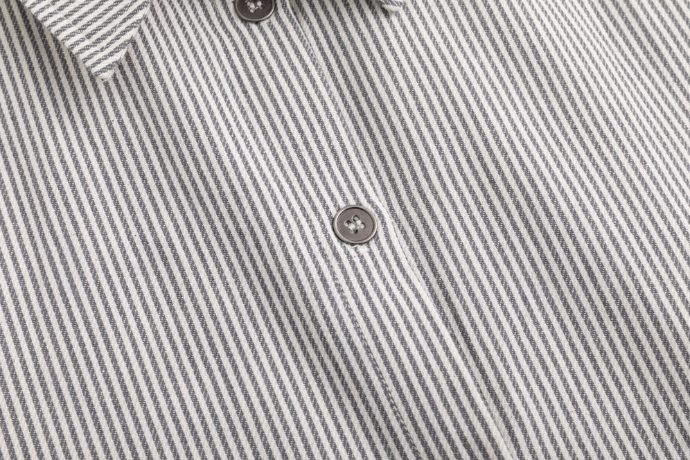 Stripe Pocket Dress - Black/White - Image 6