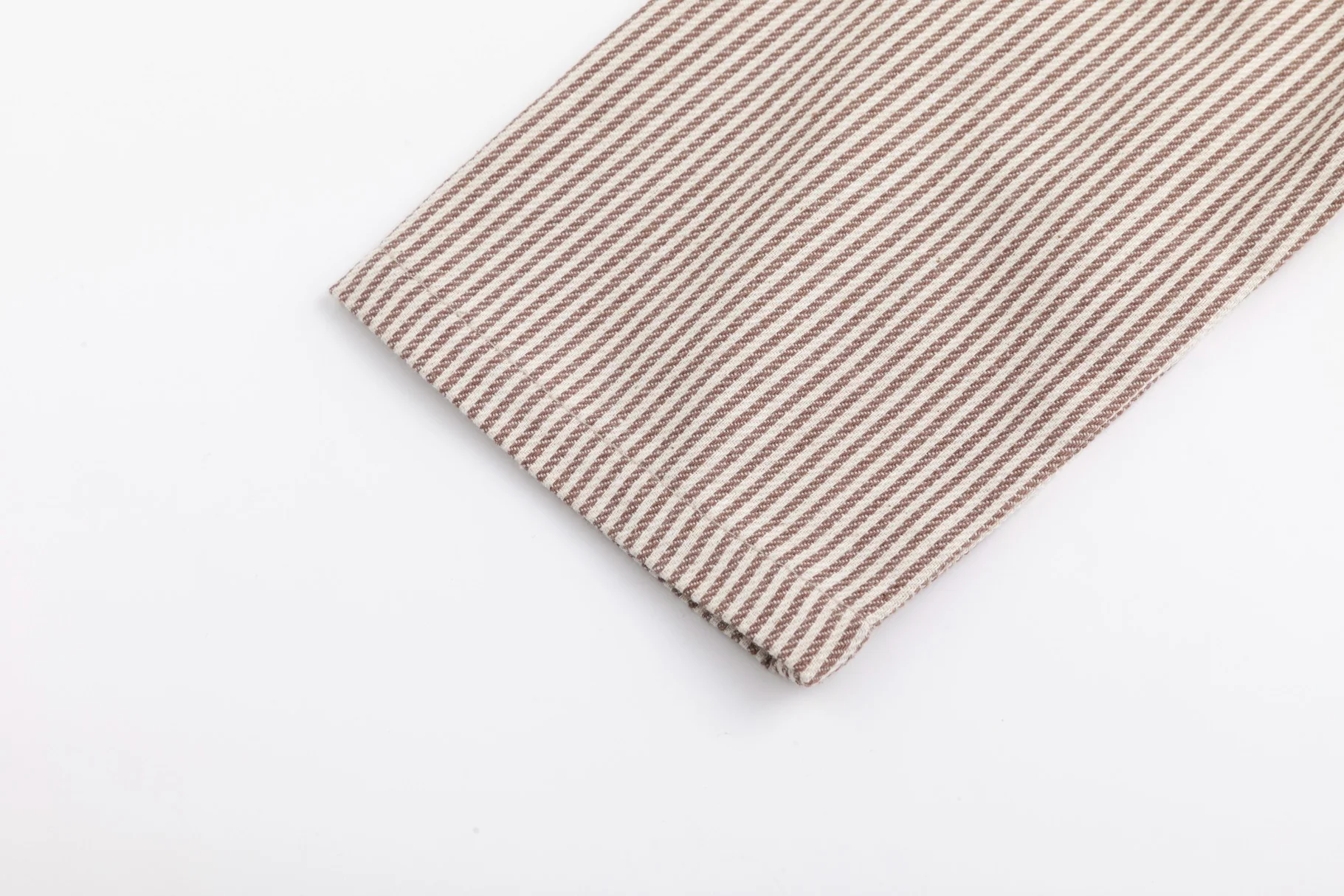 Stripe Pocket Dress - Rust/White - Image 6