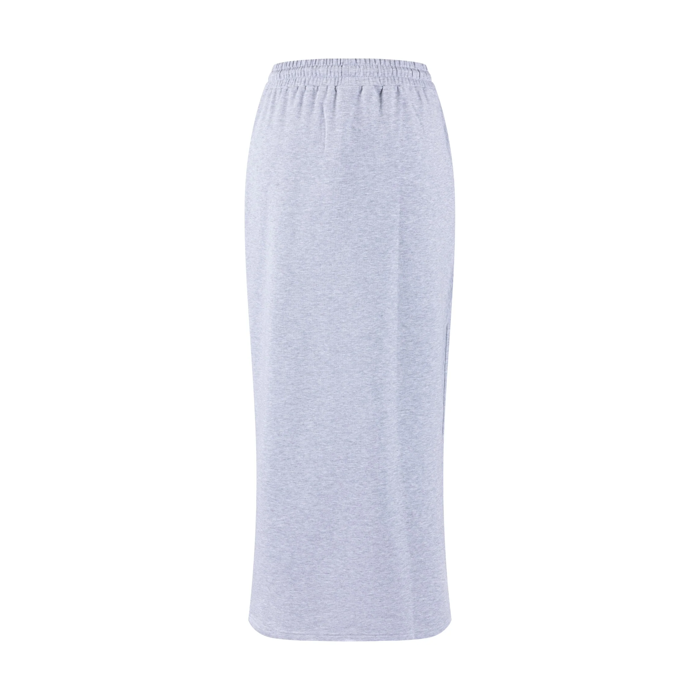 Sweatshirt Drawstring Skirt - Light Grey - Image 3