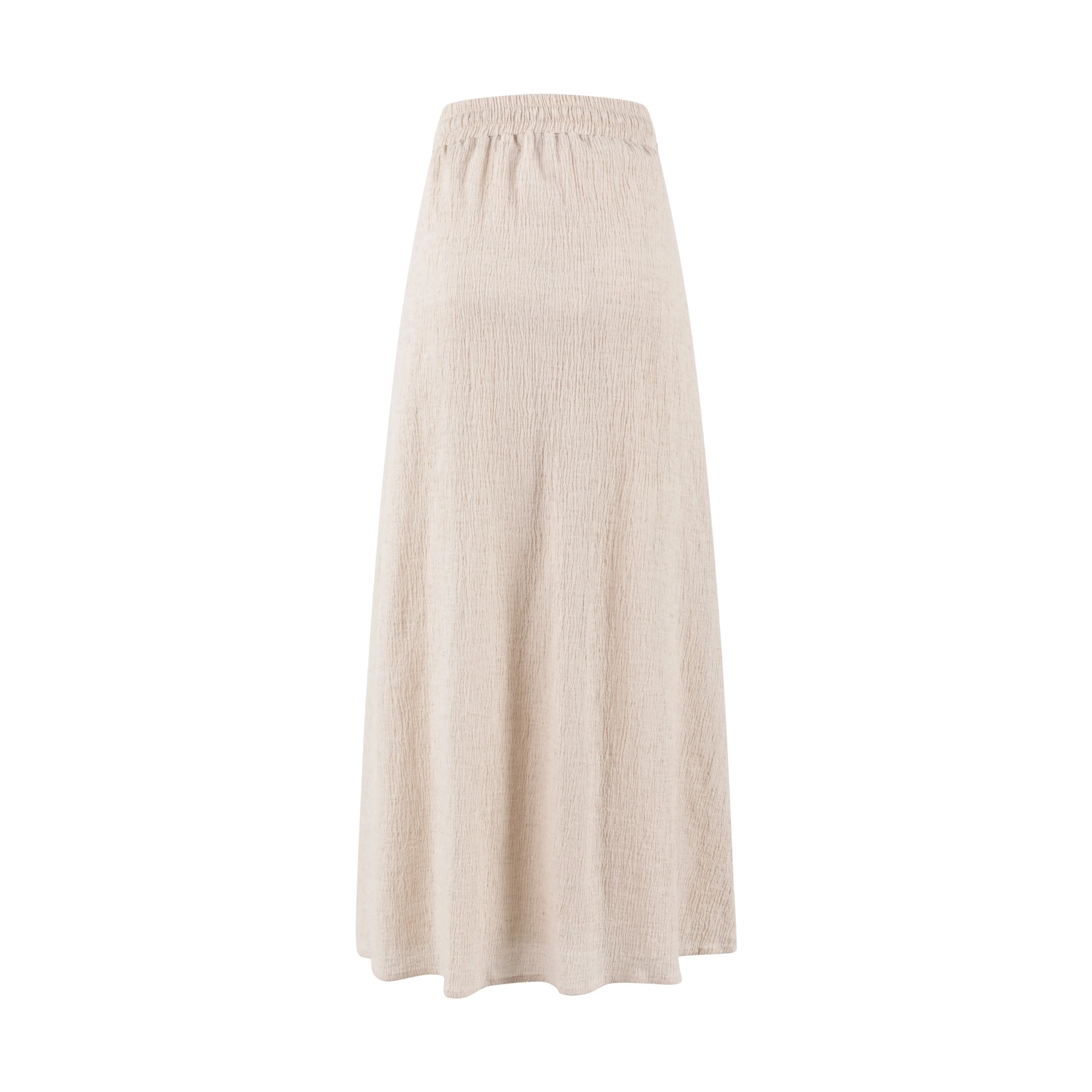 Tan Linen Skirt - Image 3