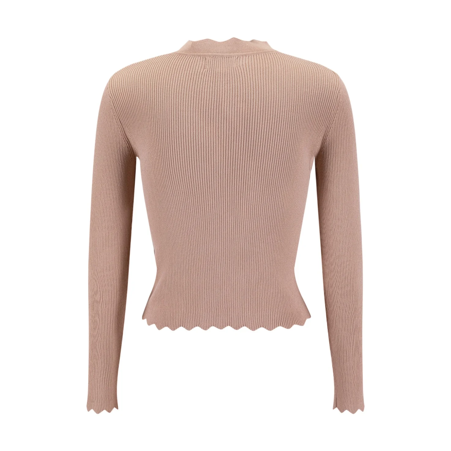 Tank With Attached Cardigan - Mauve - Image 2