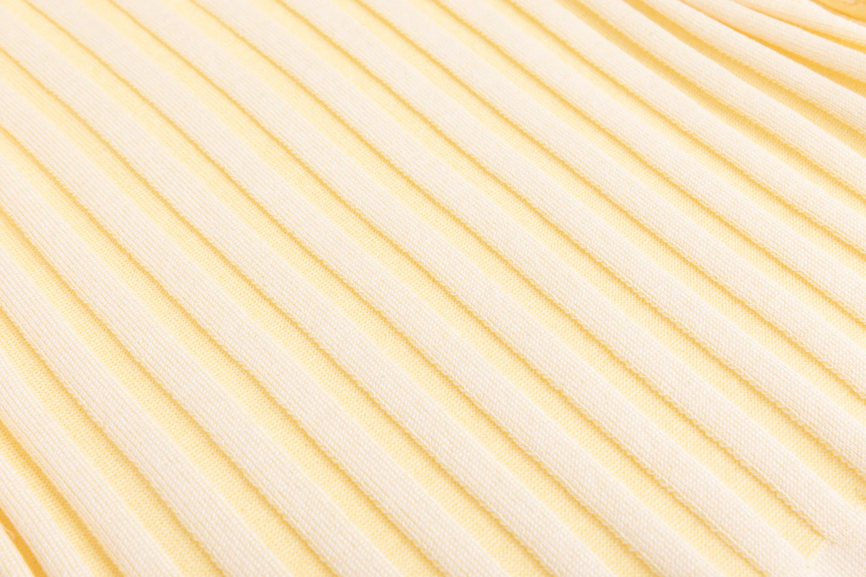 Textured Stripes Knit Top - Neon Yellow - Image 5