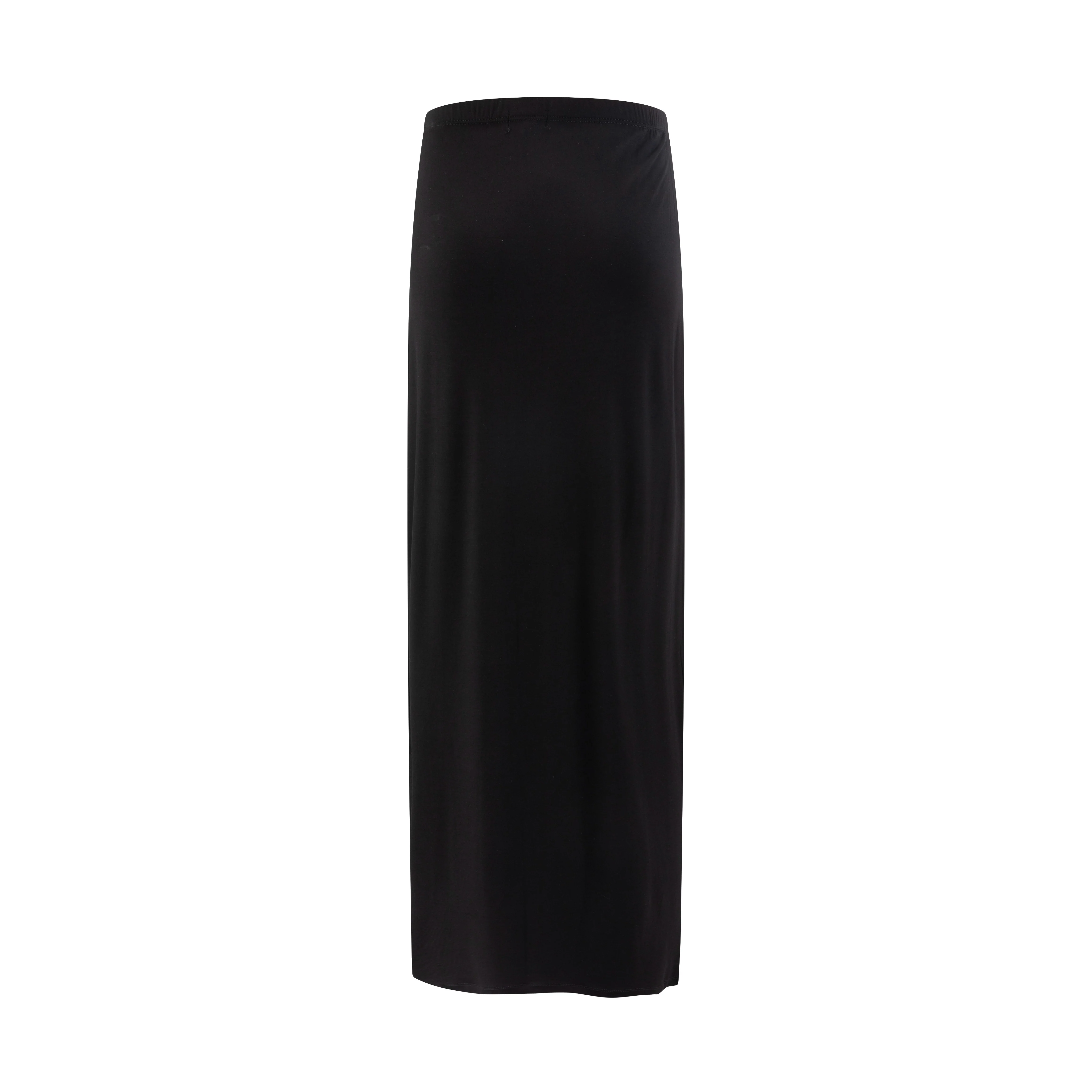 Thin Straight Skirt - Black - Image 2