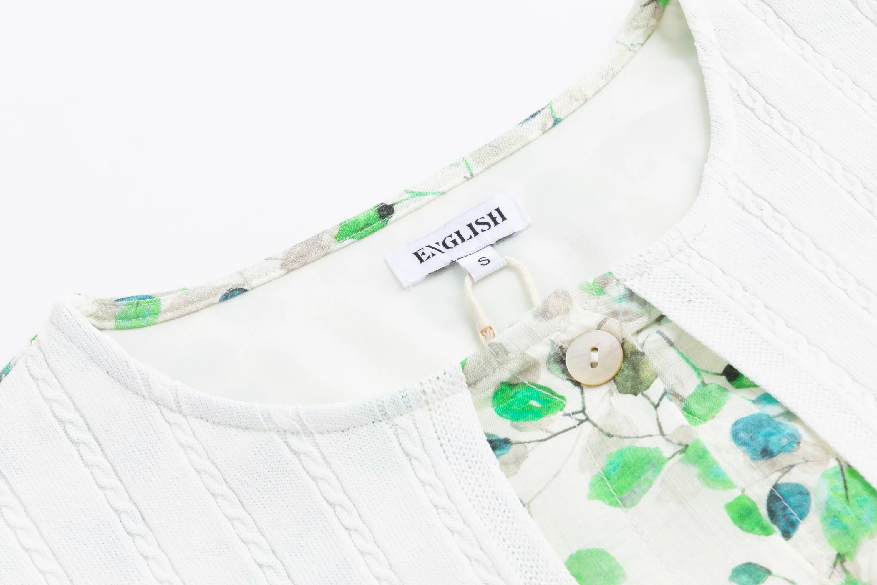 Blue And Green Linen Wrap Dress - Image 4
