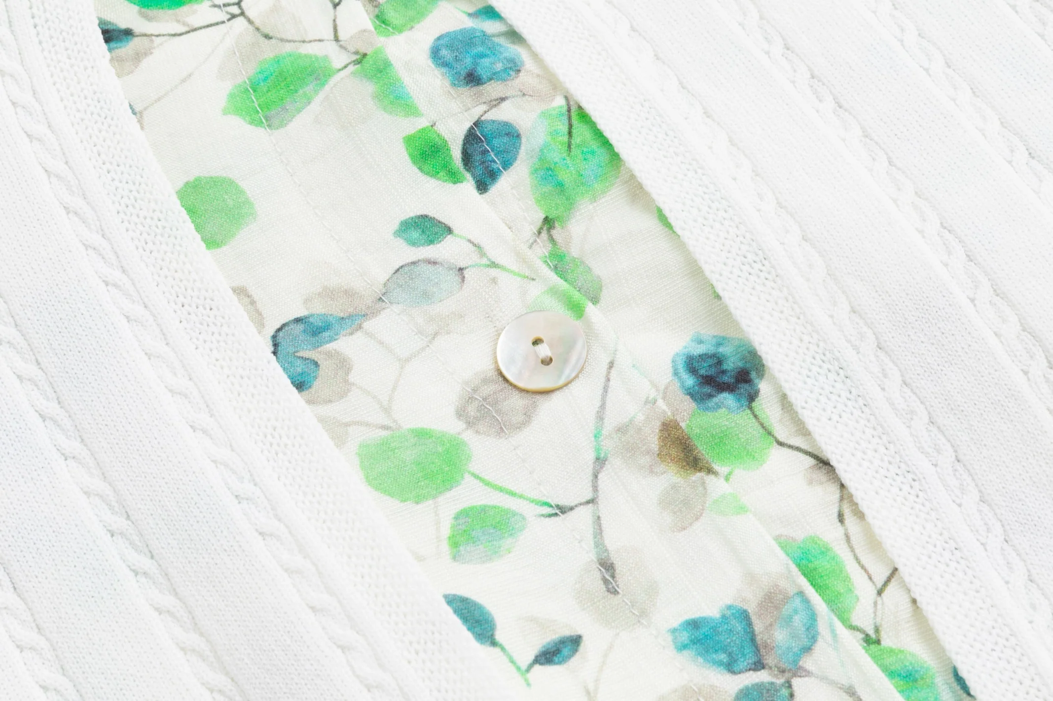 Blue And Green Linen Wrap Dress - Image 5