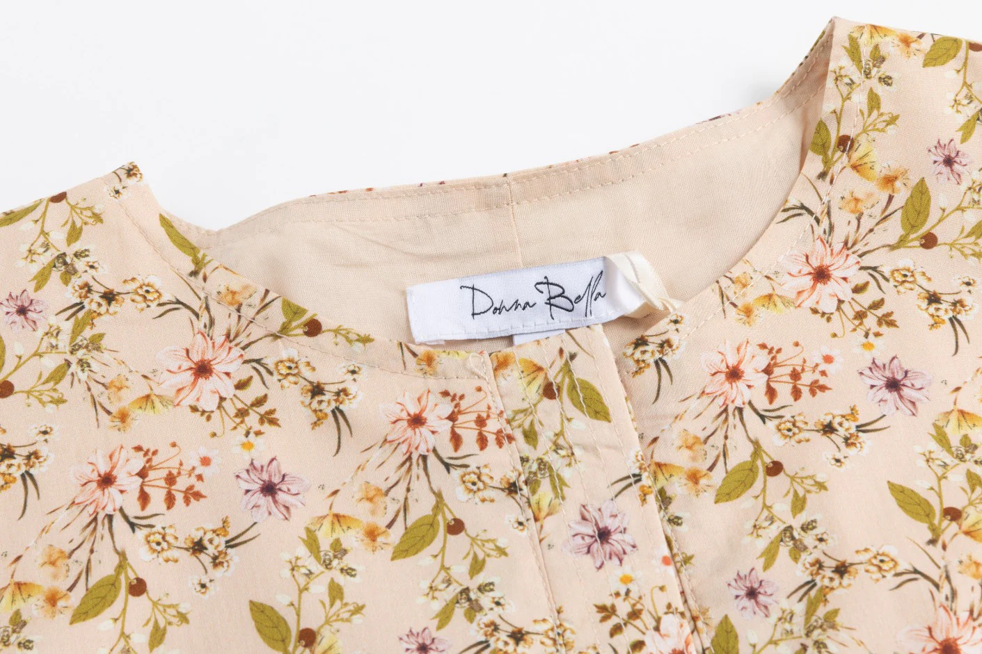 Multicolor Floral Printed Tiered Dress - Image 7