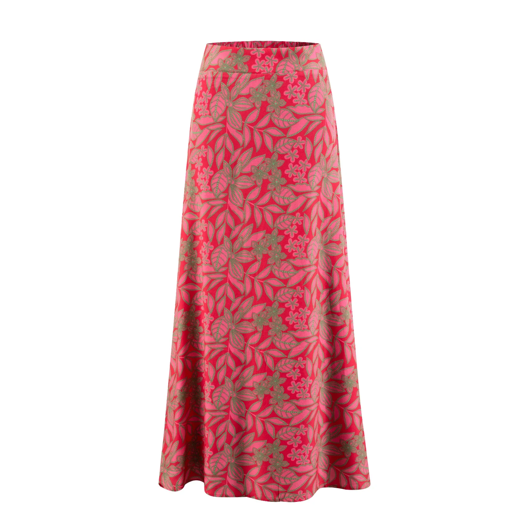 Pink And Green Printed Skirt - Image 2