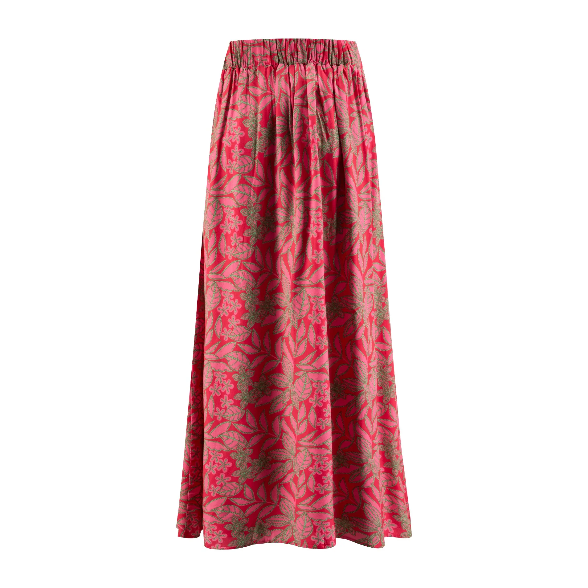 Pink And Green Printed Skirt - Image 3
