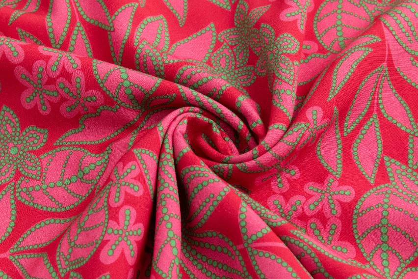 Pink And Green Printed Skirt - Image 6