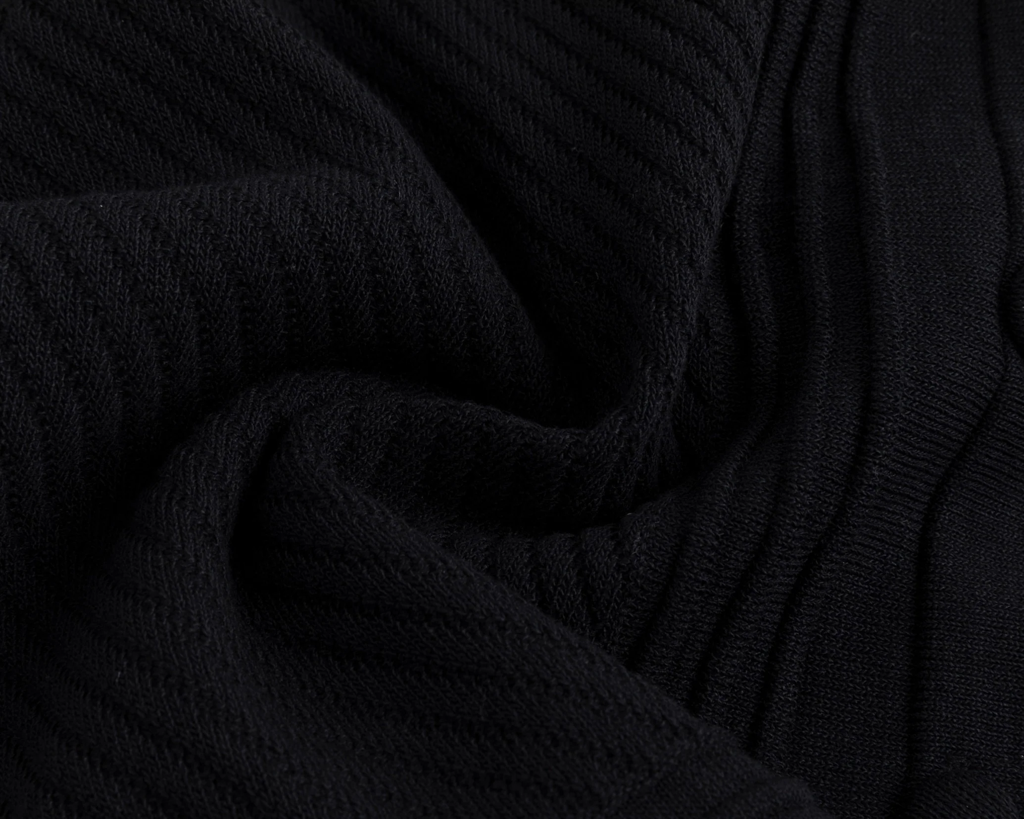Black Crochet Detail Knit Cardigan - Image 5