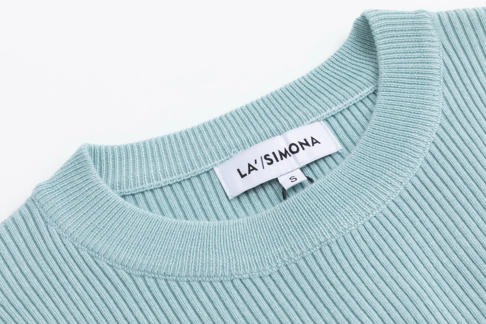 Blue Knit Top With Neon Printed Bottom - Image 4