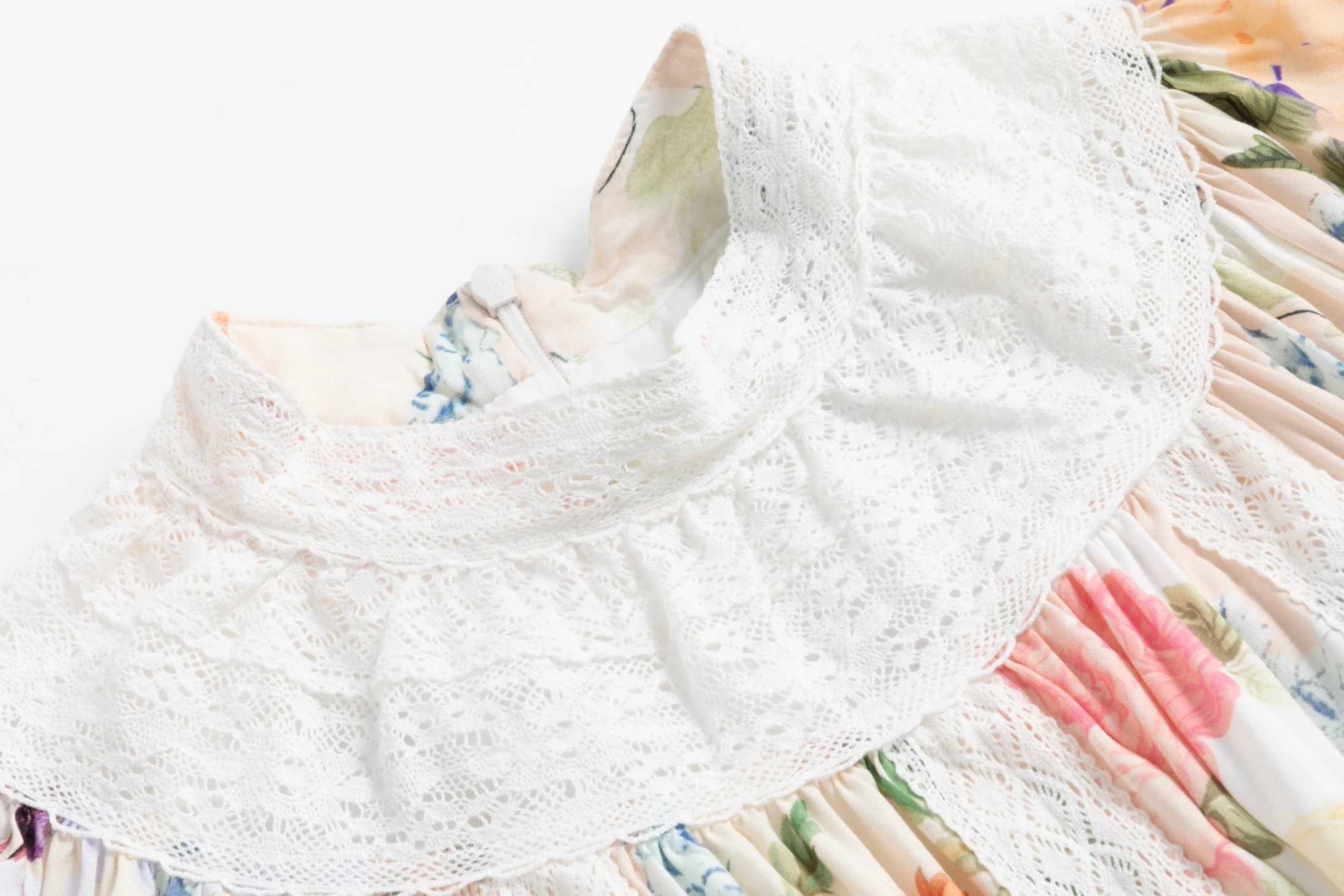 Muli Colored Floral Printed Dress - Image 4