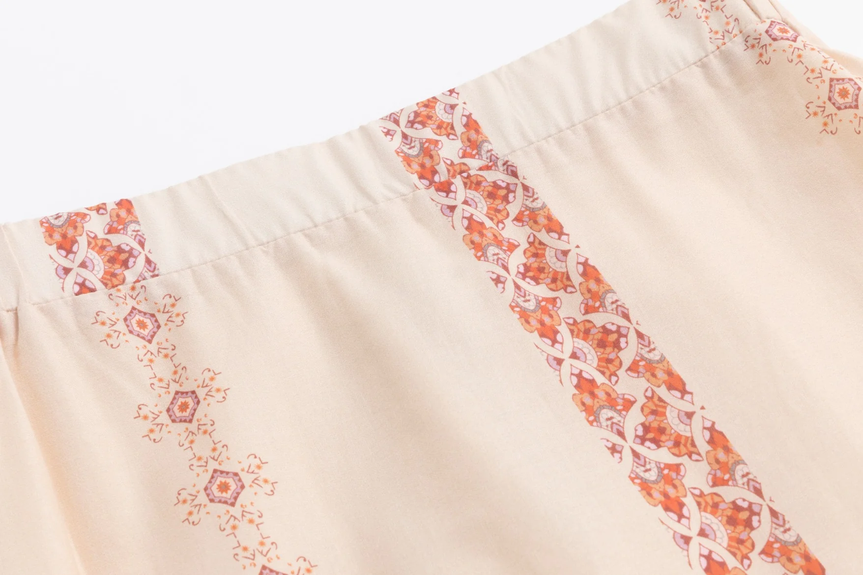 Sand And Peach Printed Skirt - Image 4
