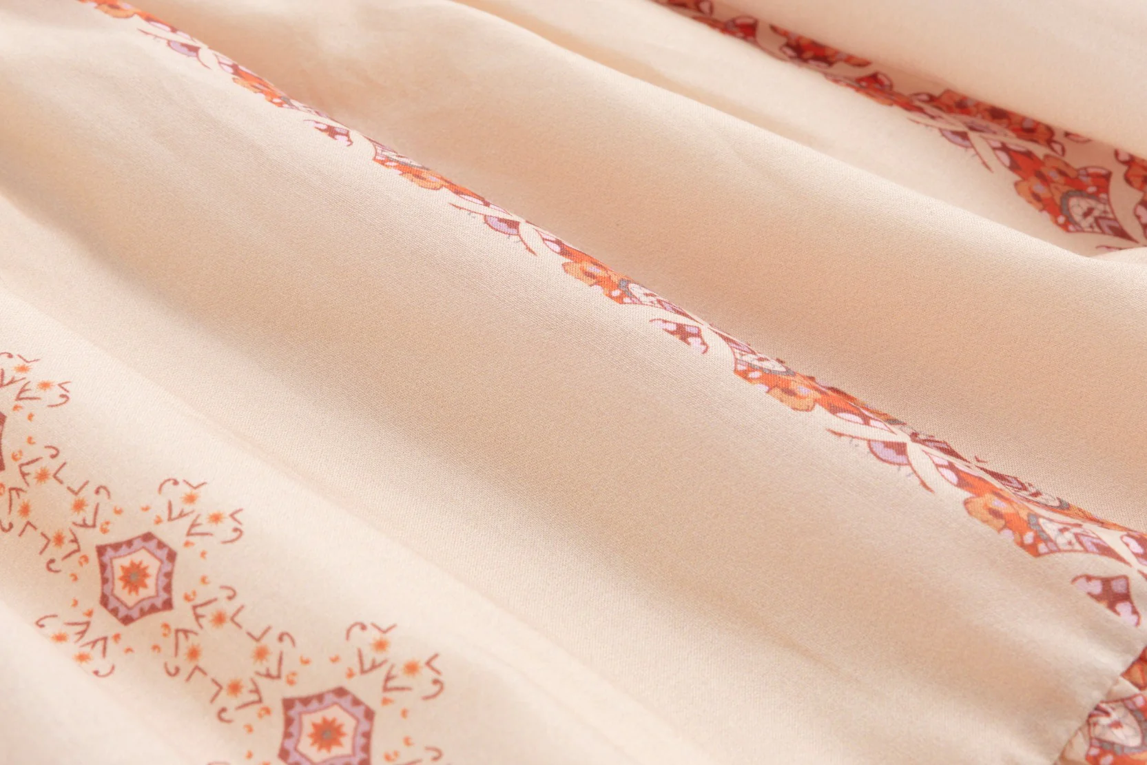 Sand And Peach Printed Skirt - Image 6