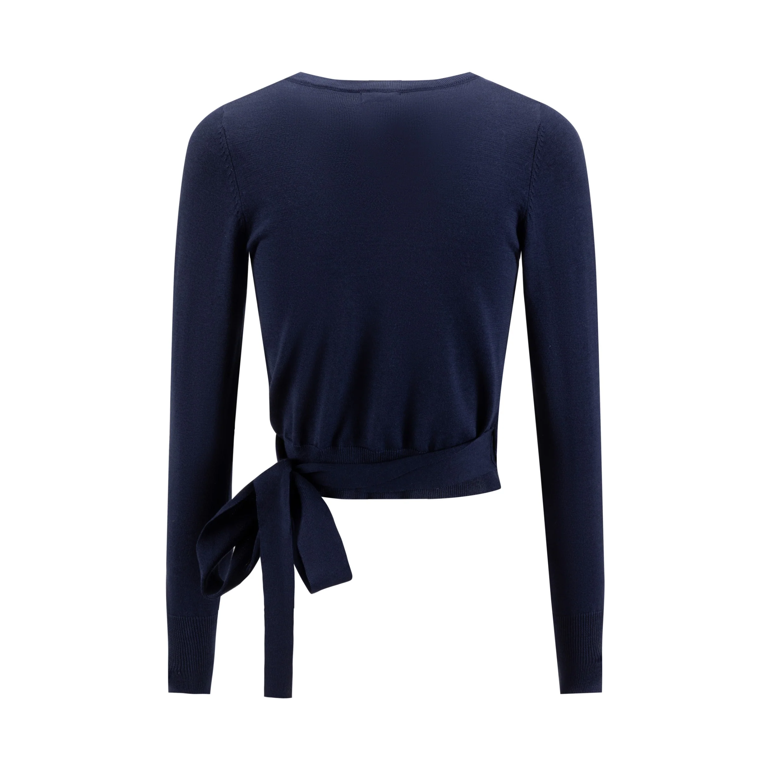 Navy Wrap Top - Image 2