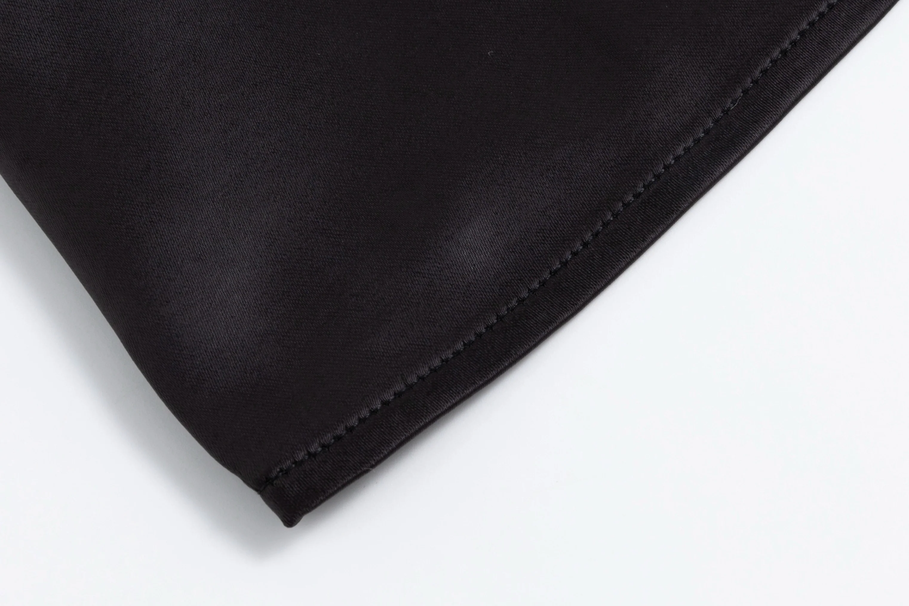 Solid Black Satin Skirt - Image 5