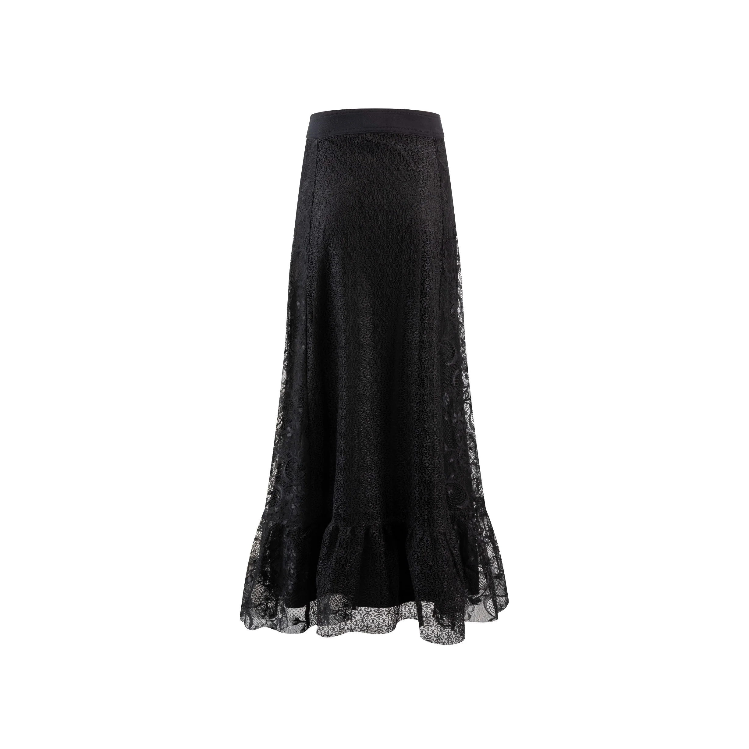 Two Kind Black Lace Connect Placket Top - Image 3