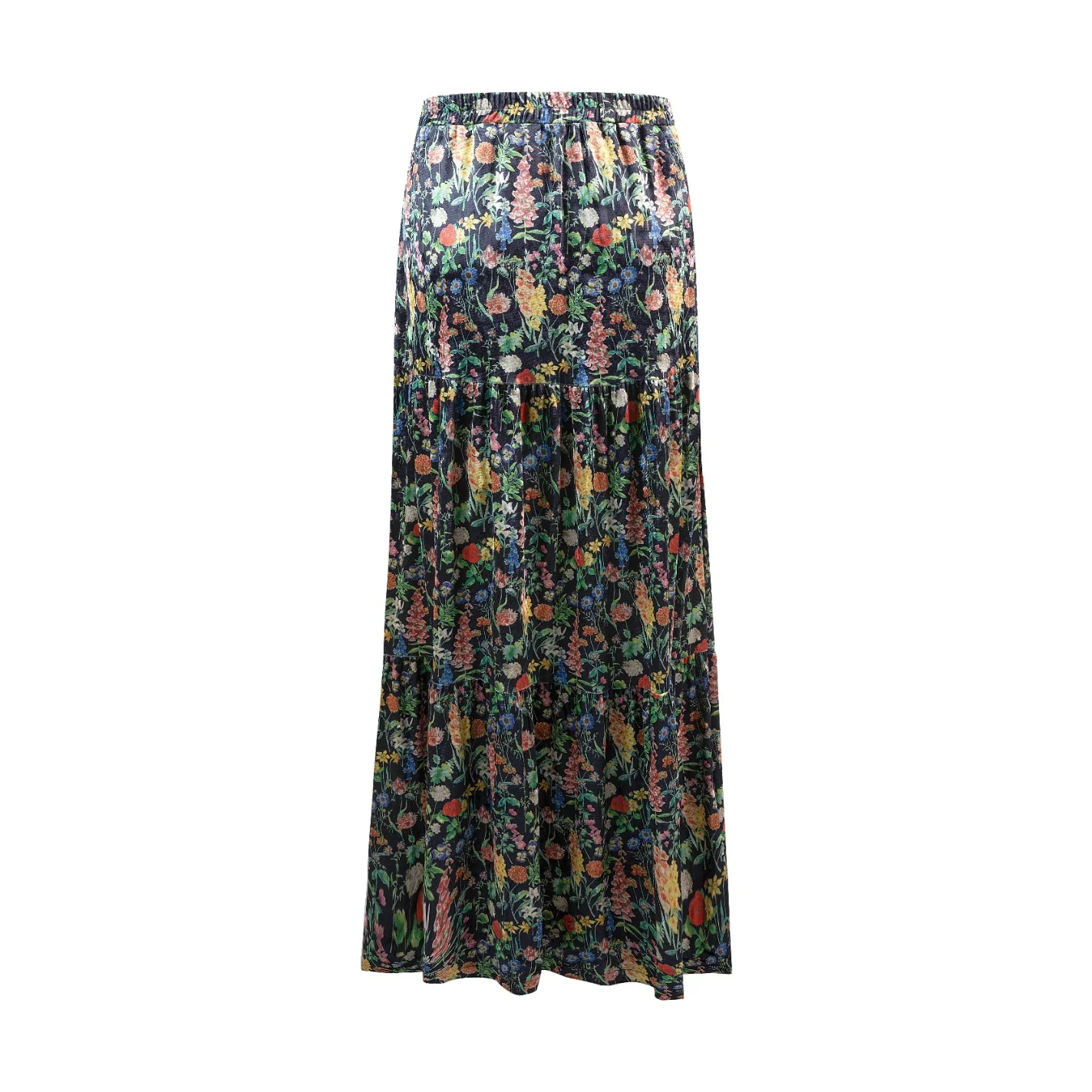 Velvet Printed Skirt - Image 3
