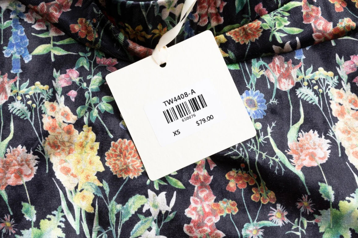 Velvet Printed Skirt - Image 9