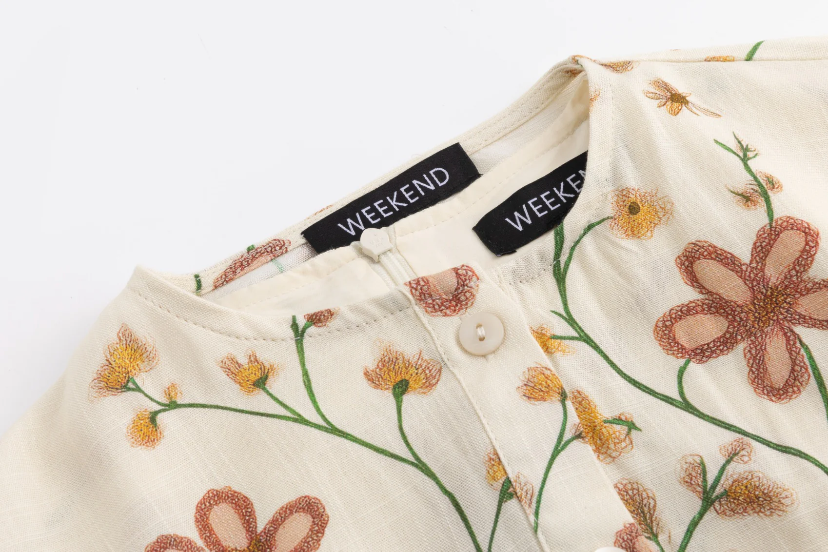 Vintage Floral Overlay Blouse Jumper - Image 4