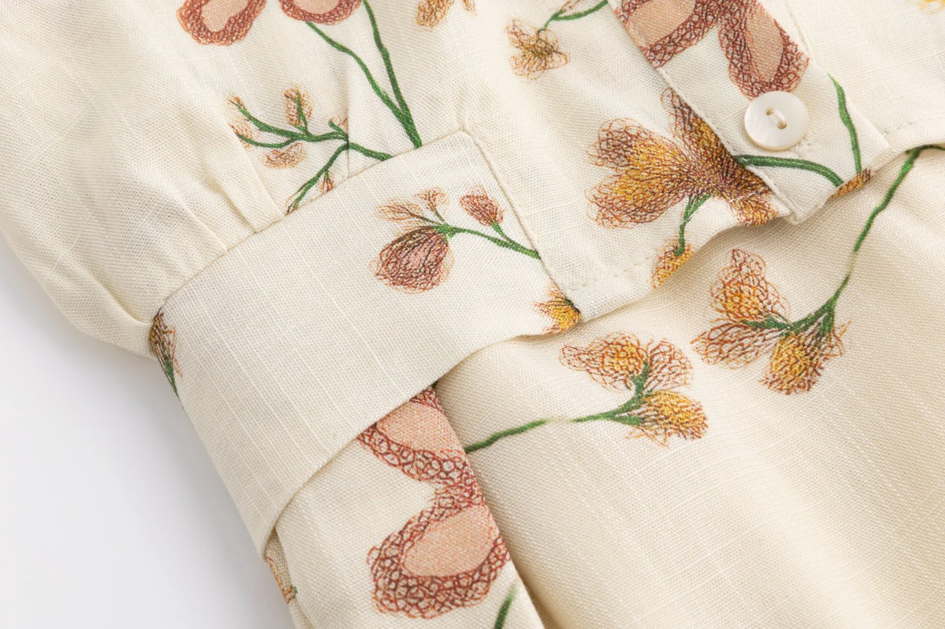 Vintage Floral Overlay Blouse Jumper - Image 5
