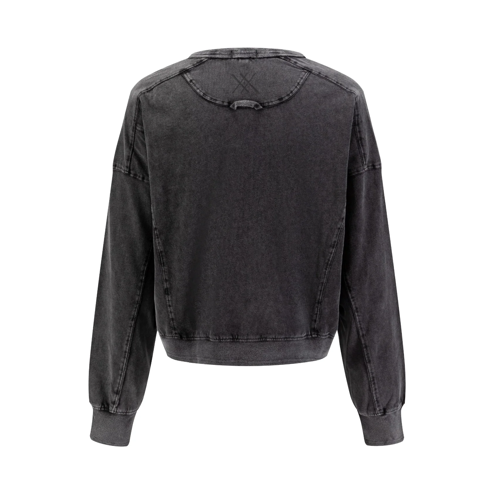 Wash Cropped Box Top - Grey Acid - Image 2