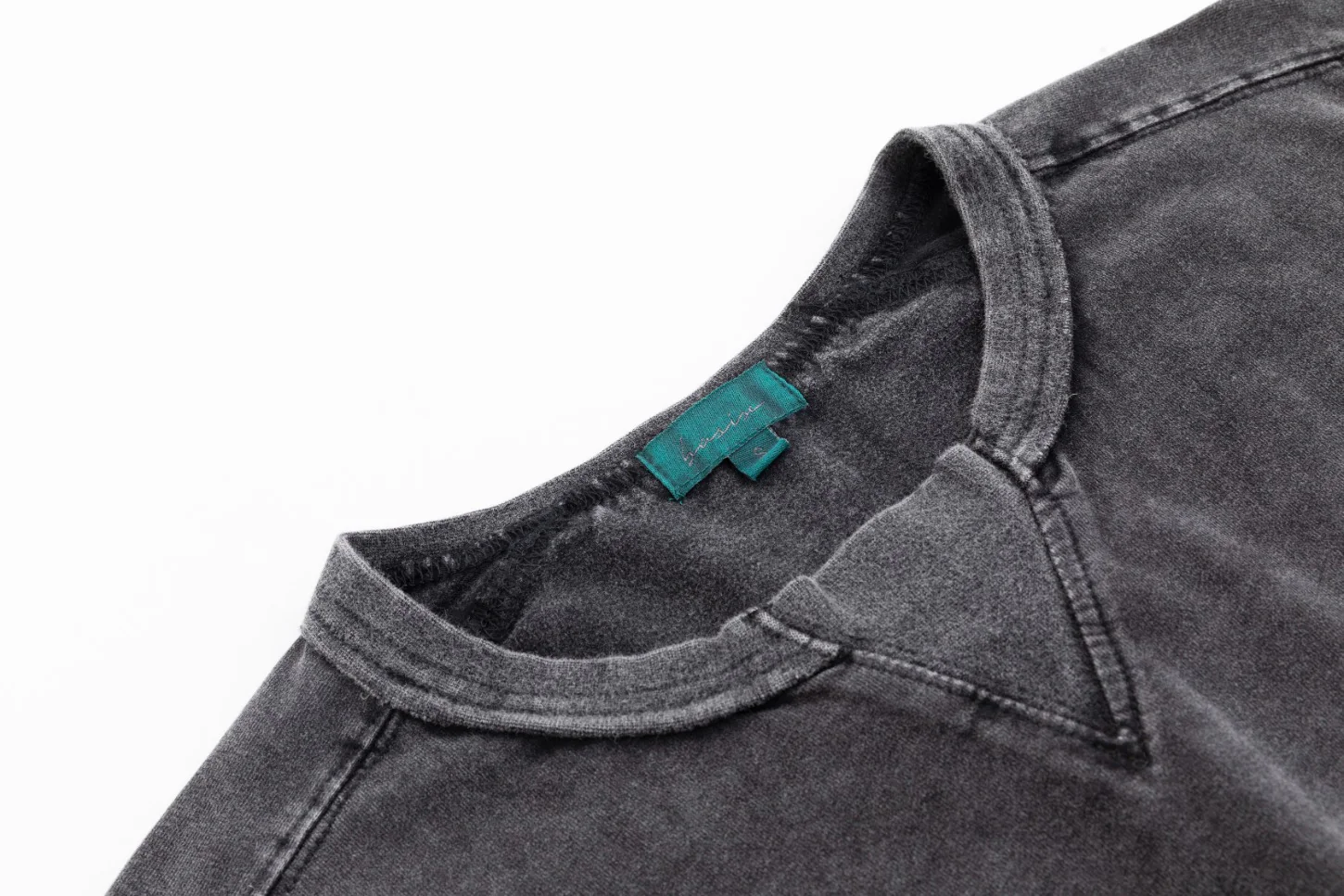 Wash Cropped Box Top - Grey Acid - Image 6