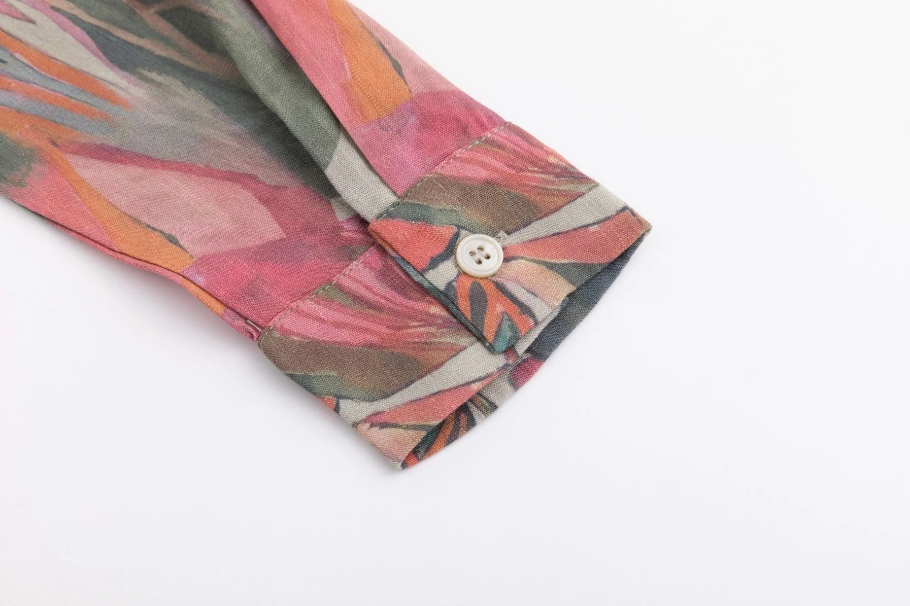 Watercolor Linen Blouse - Image 4