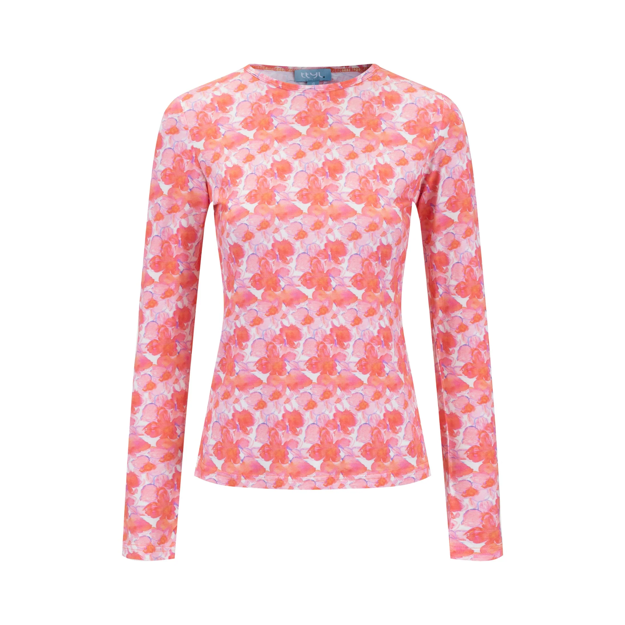 Peach Watercolor T Shirt - Image 2