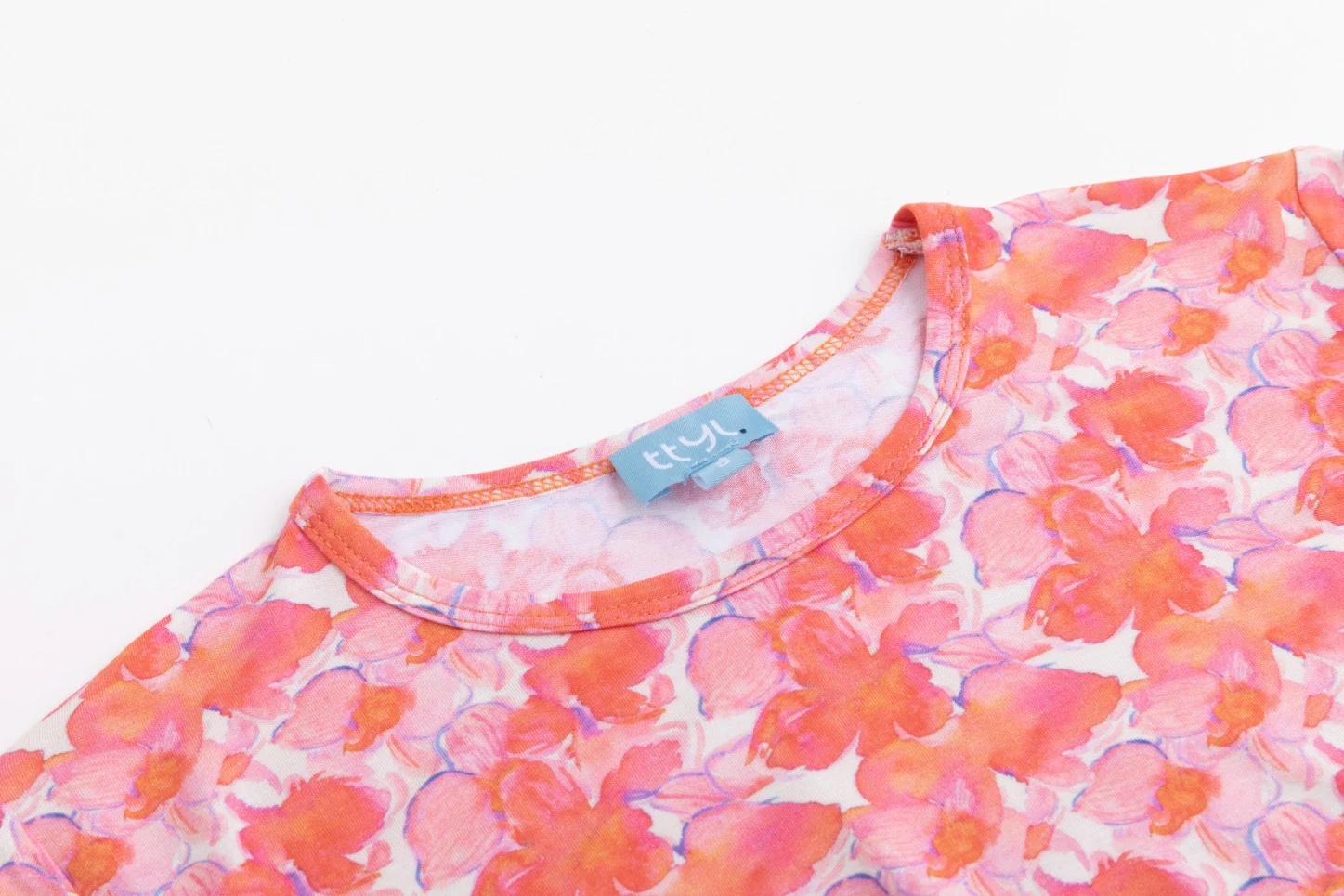 Peach Watercolor T Shirt - Image 4