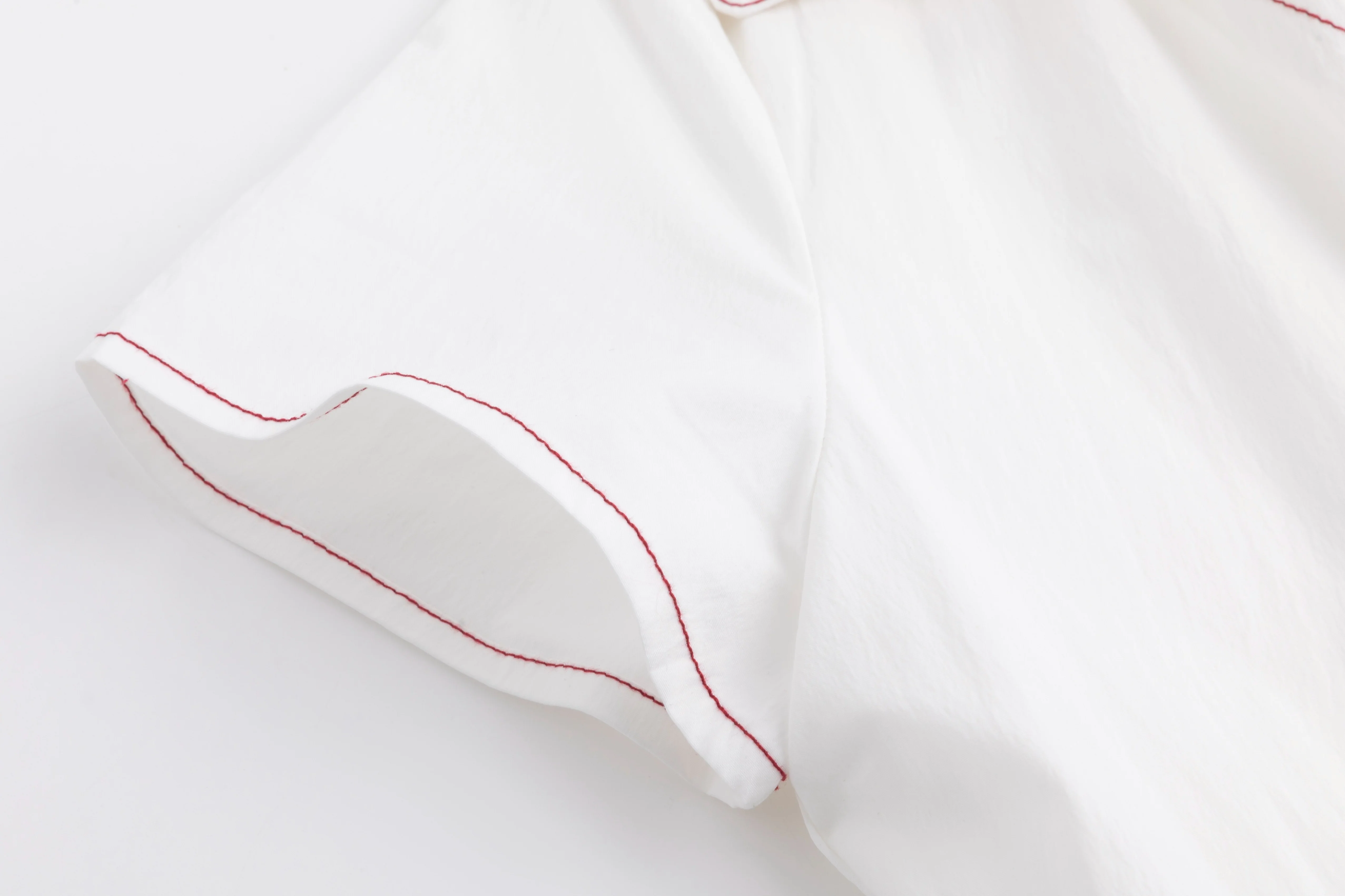 Cotton Jumper with Embroidered Belt - White - Image 5