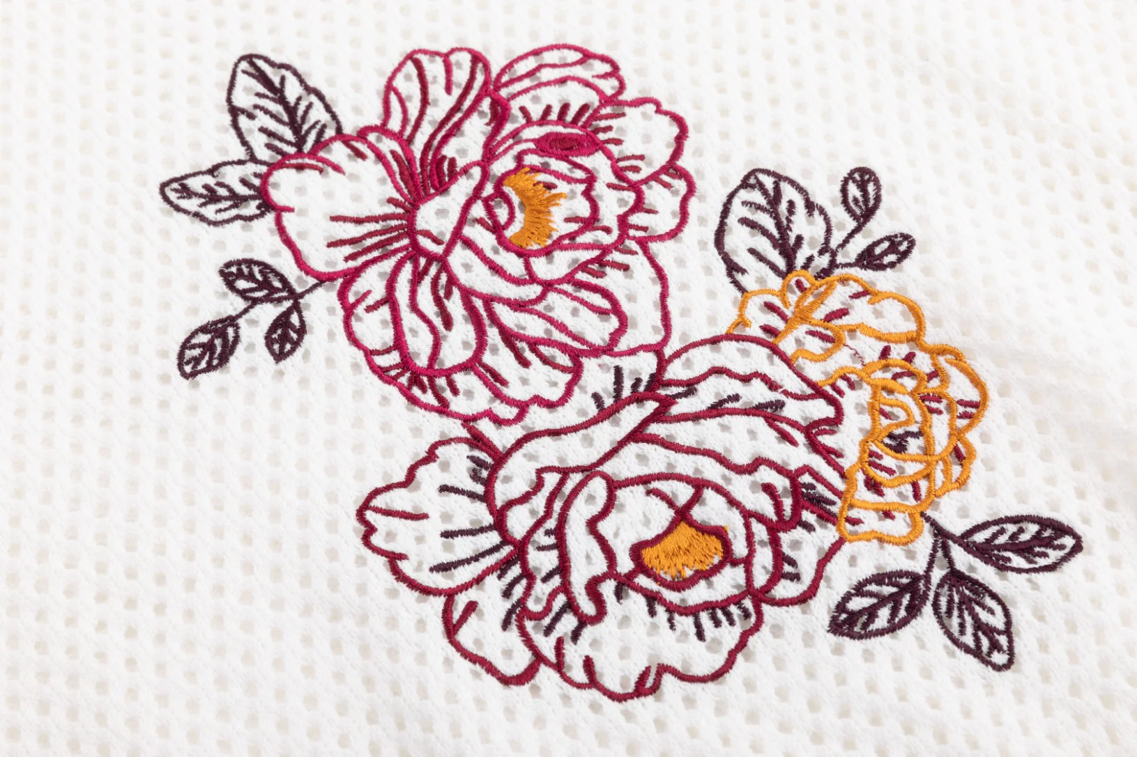 White Knit Top With Embroidered Flowers - Image 6