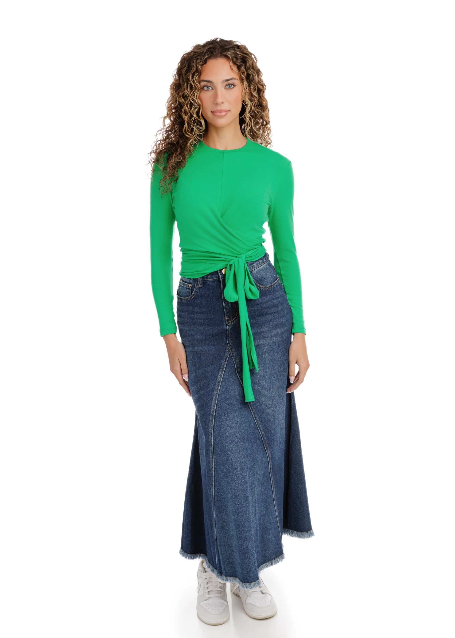 Wrap T-Shirt - Kelly Green - Image 3