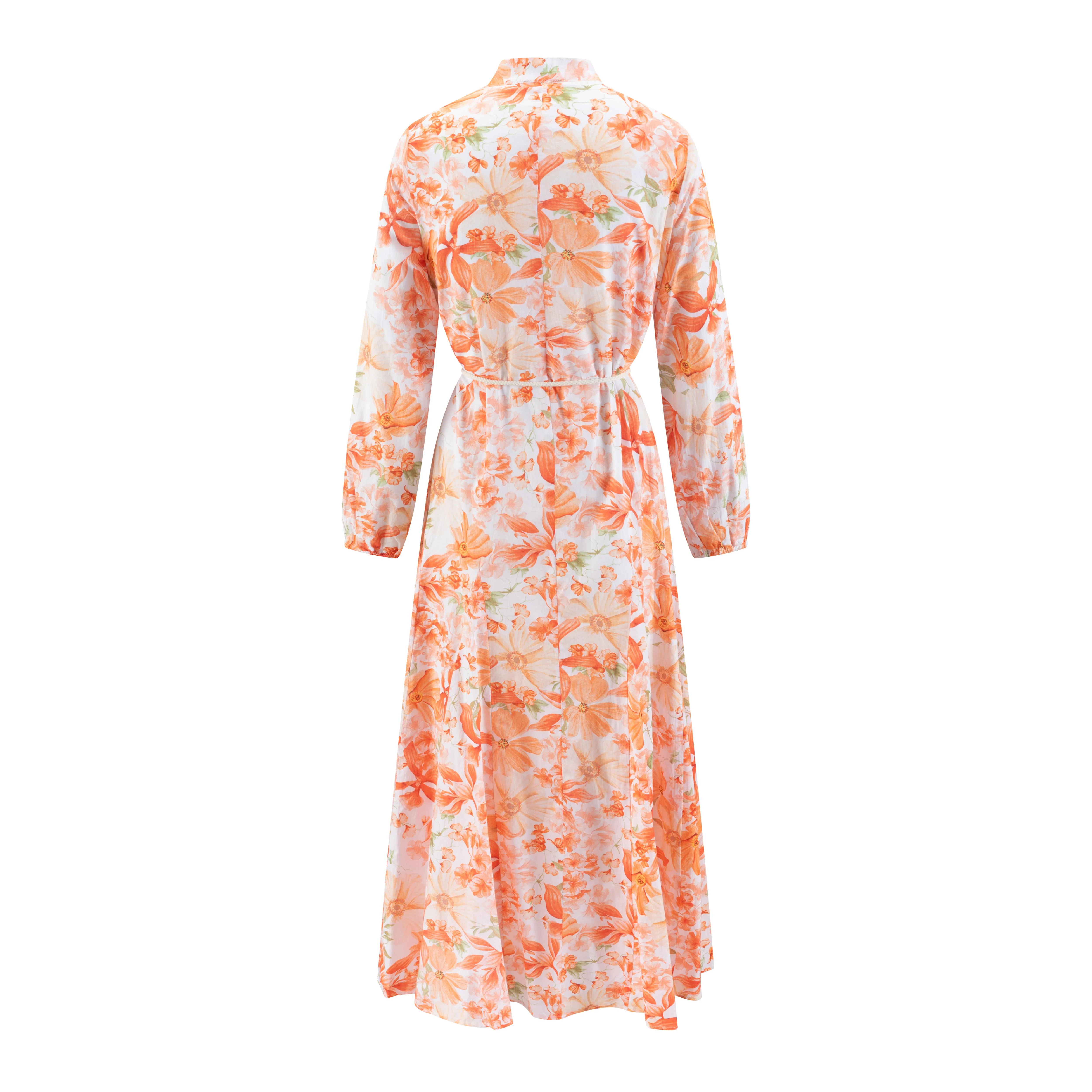 Orange Printed Dress - Image 3