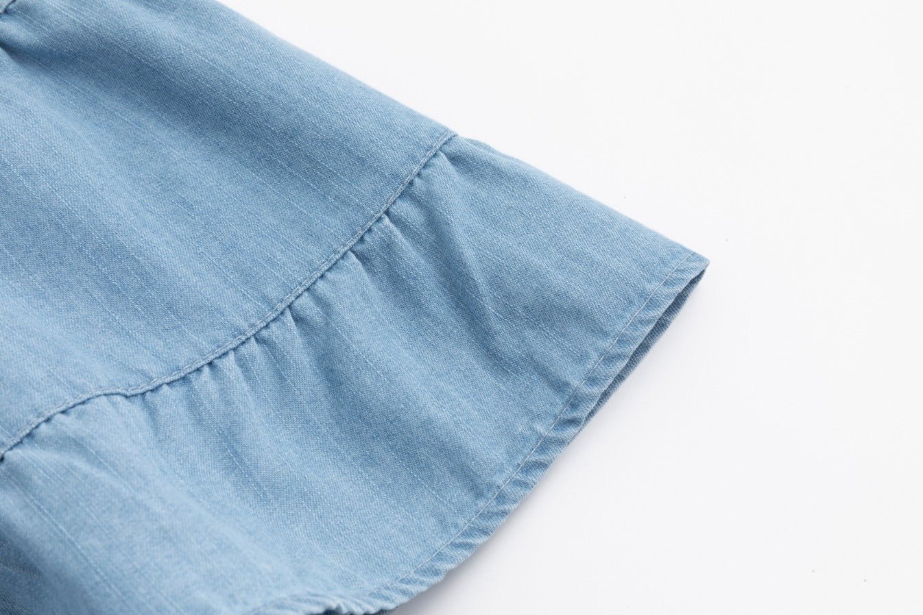 Light Blue Denim Layer Skirt - Image 6