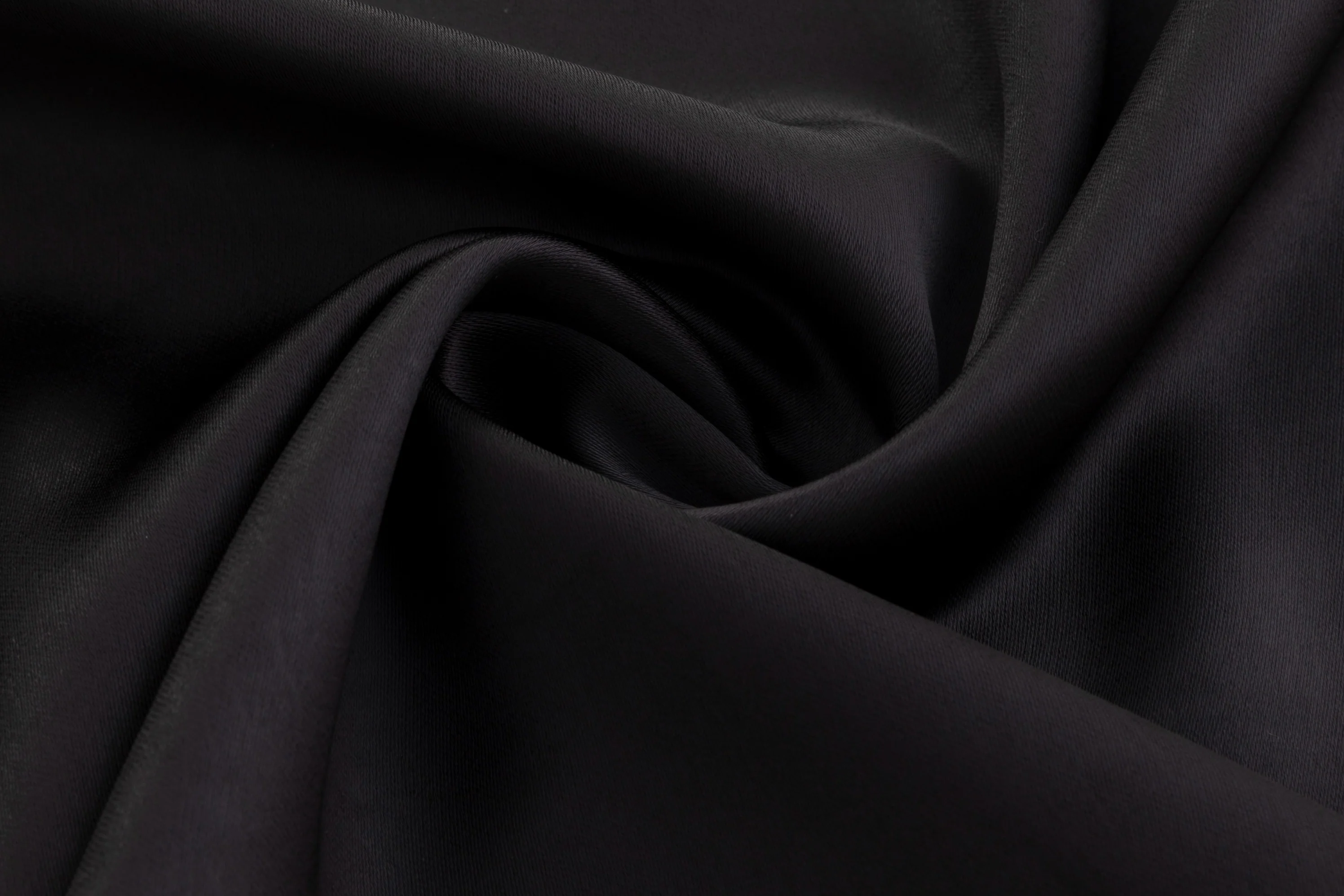 Solid Black With Vertical Lace Trimming Satin Skirt - Image 5