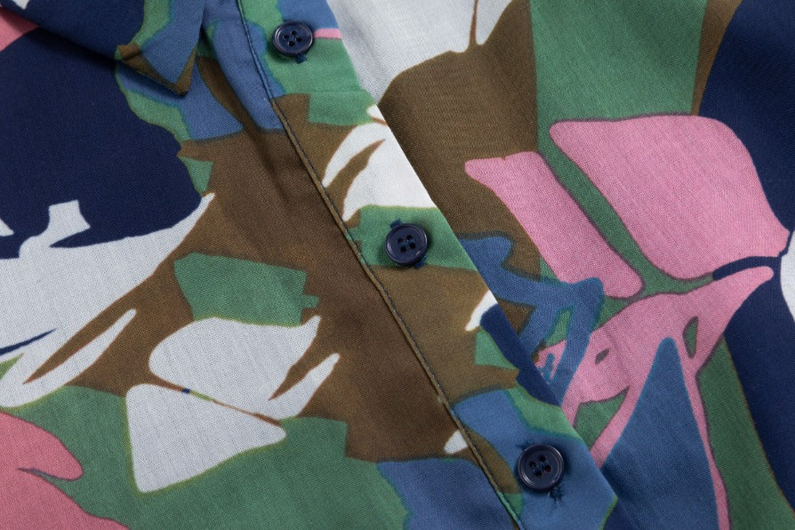 Multicolor Printed Shirt Dress - Image 5