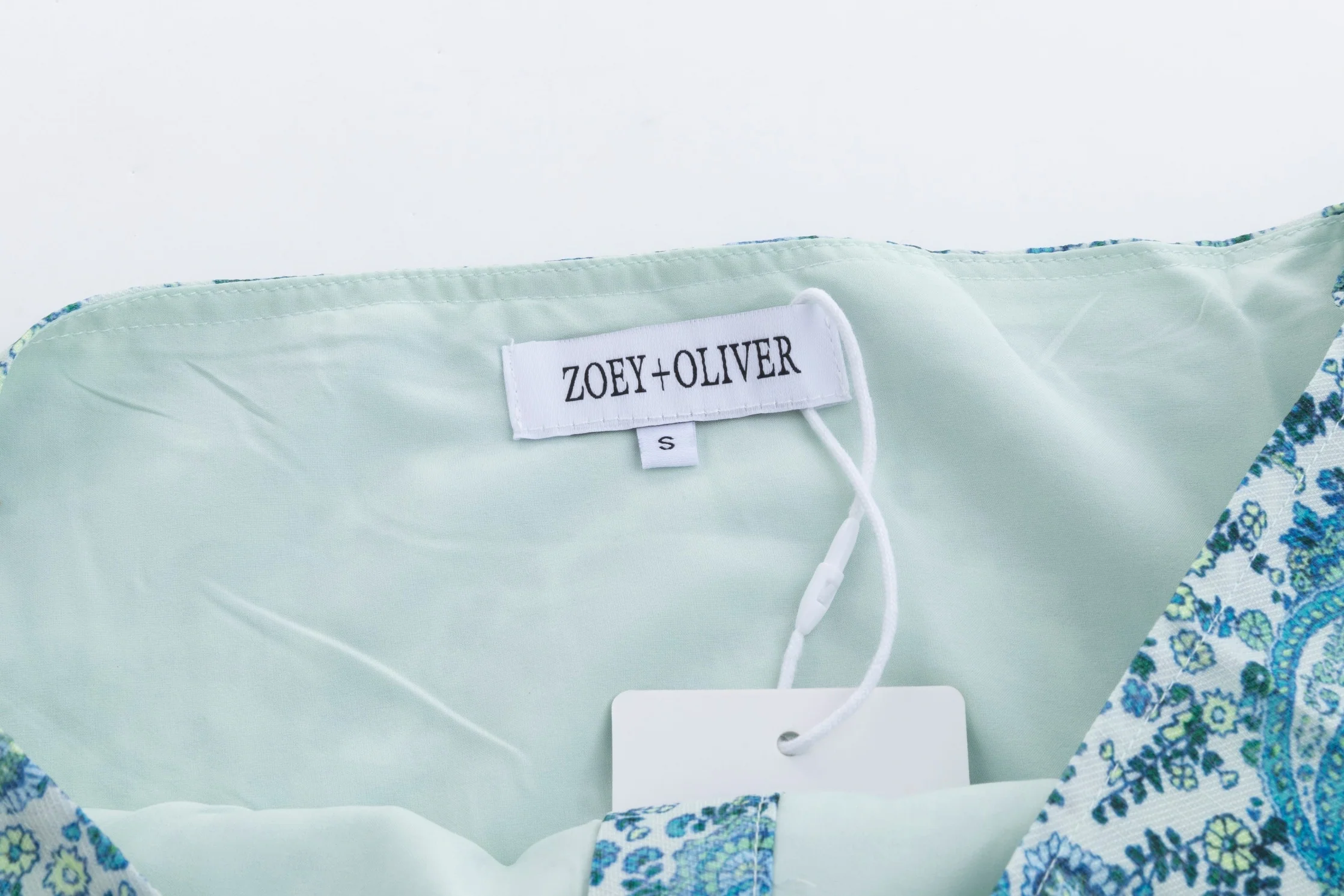 Blue Paisley Printed Skirt - Image 7