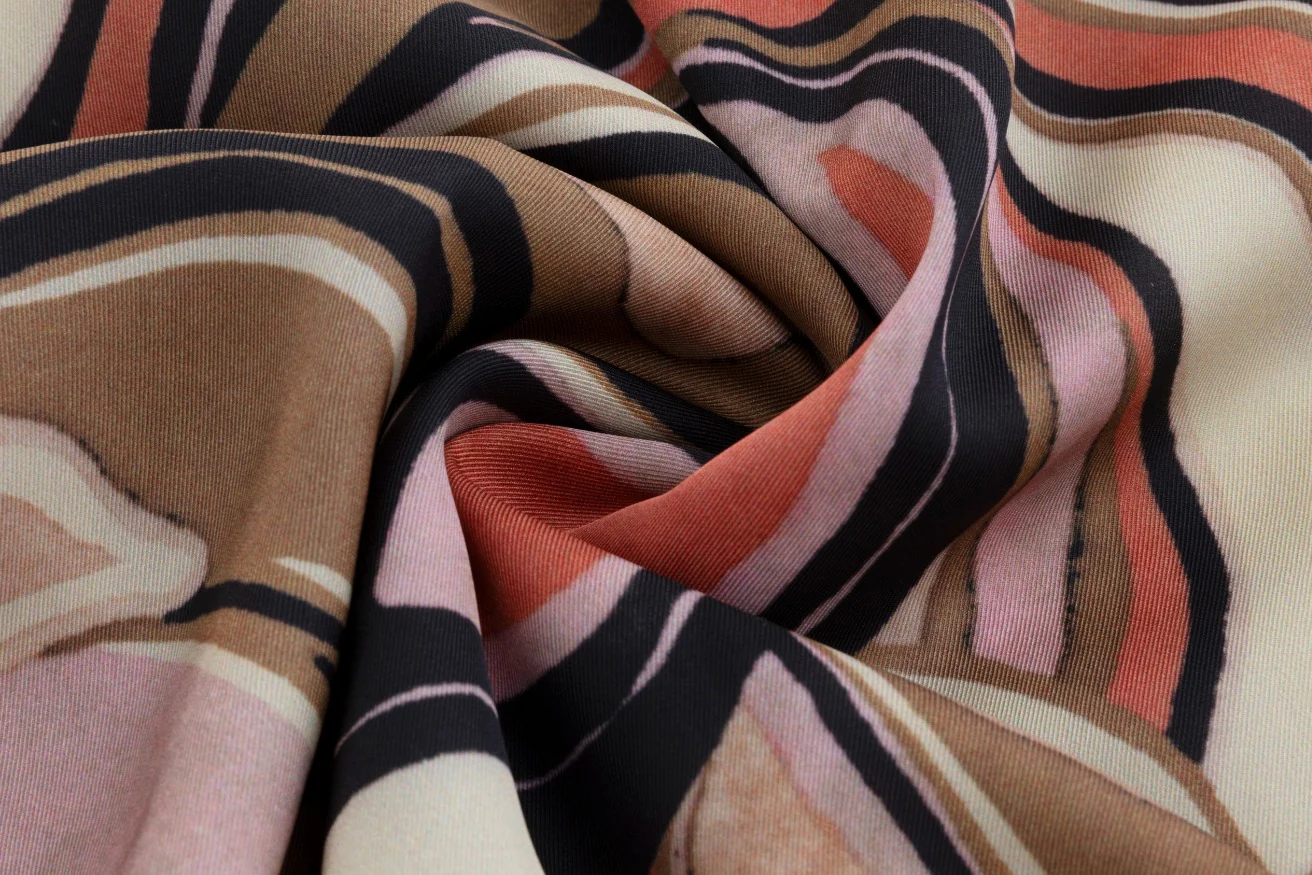 Pink And Ivory Printed Overlay Dress - Image 5