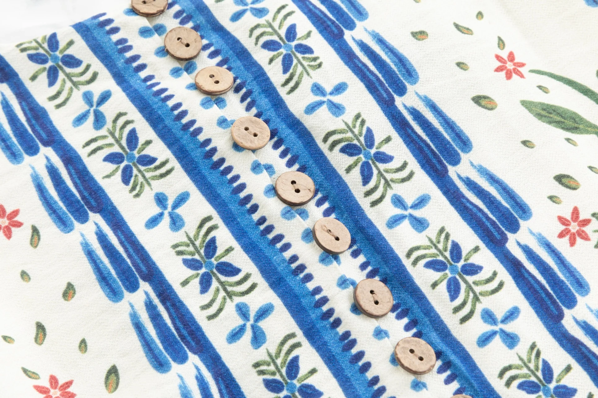Bohemian Printed Drawstring Dress - Image 5